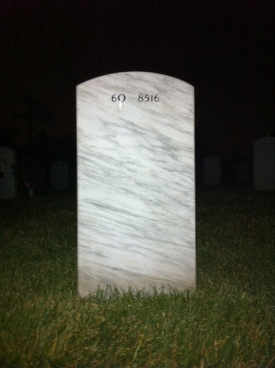 Back of headstone — Jesse Tillery