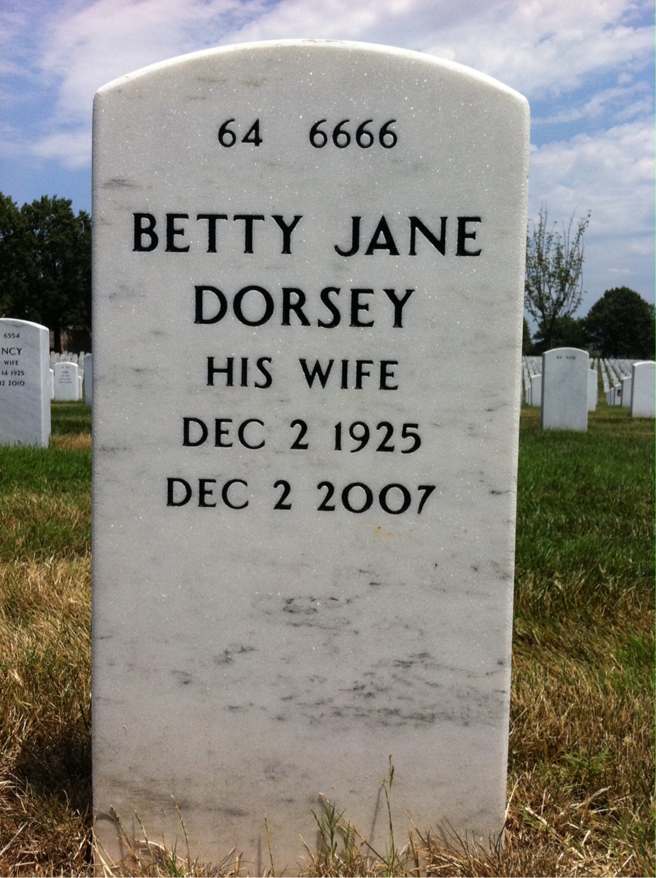 Back of headstone — Robert Watkins