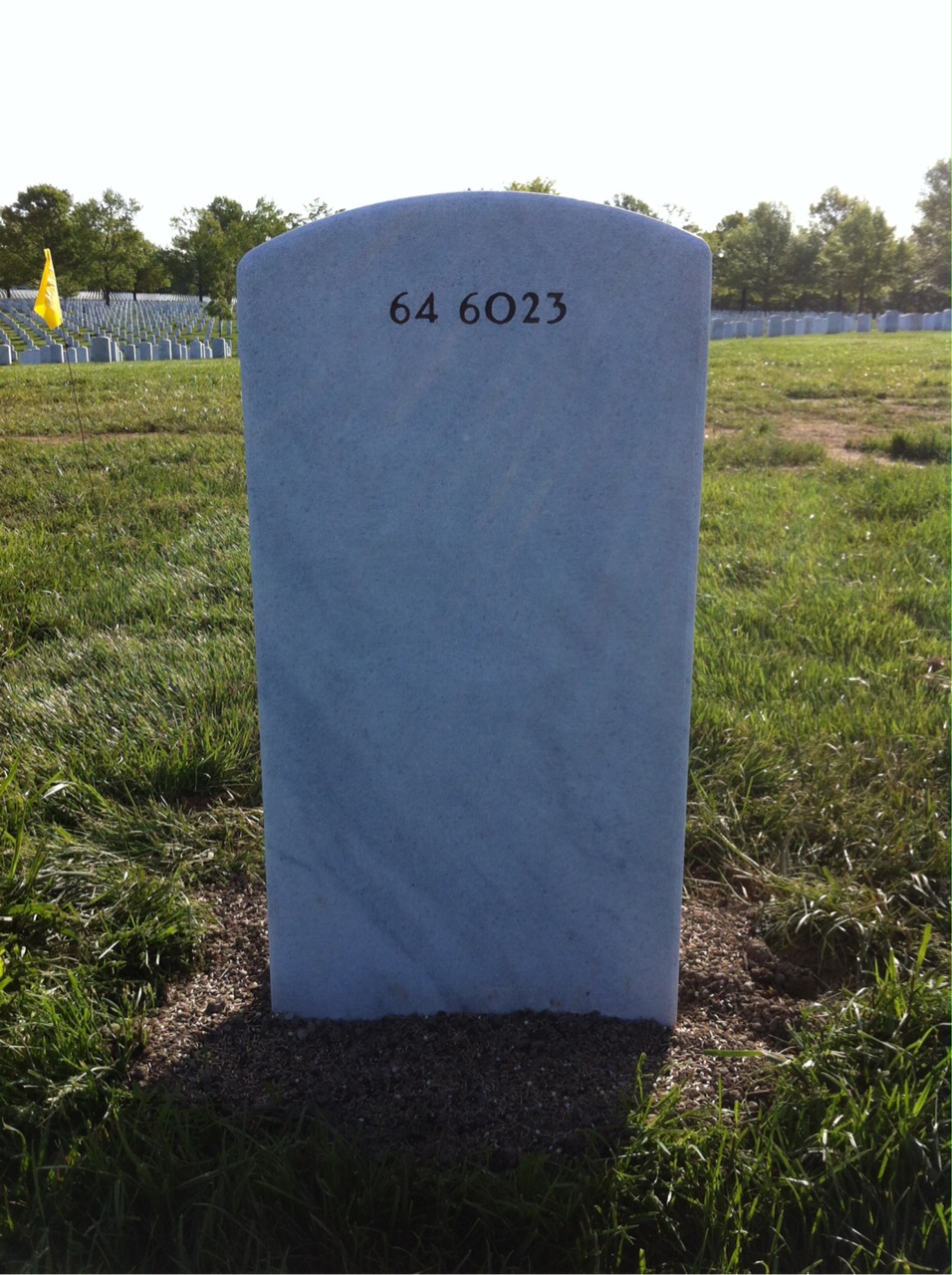 Back of headstone — John Morrison