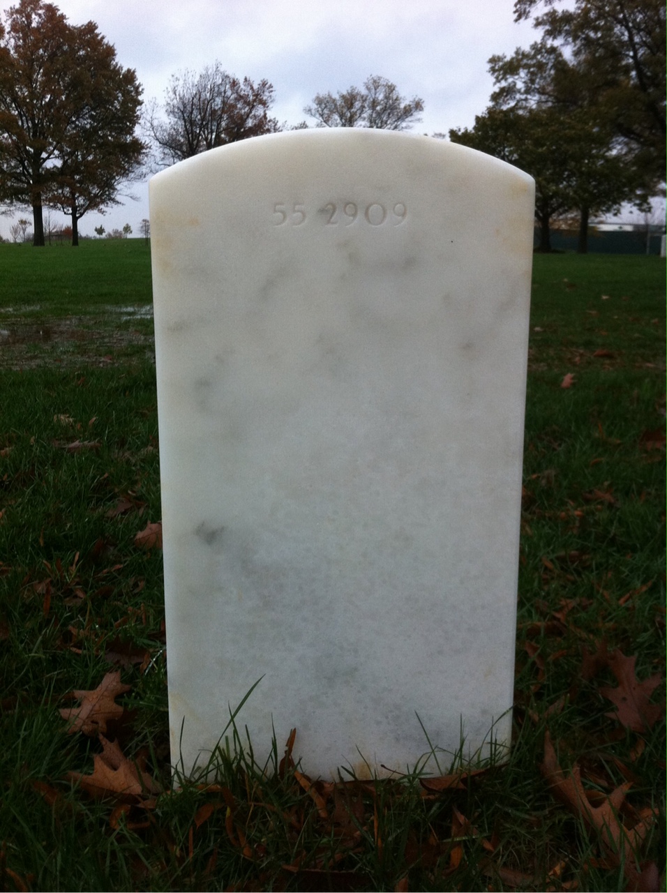 Back of headstone — William Miller
