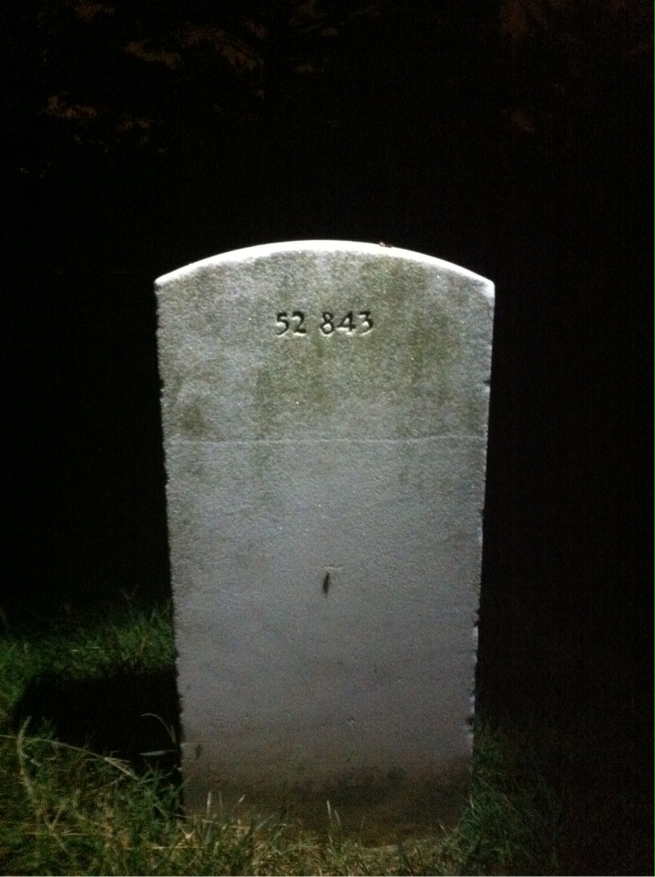 Back of headstone — Frank Akin
