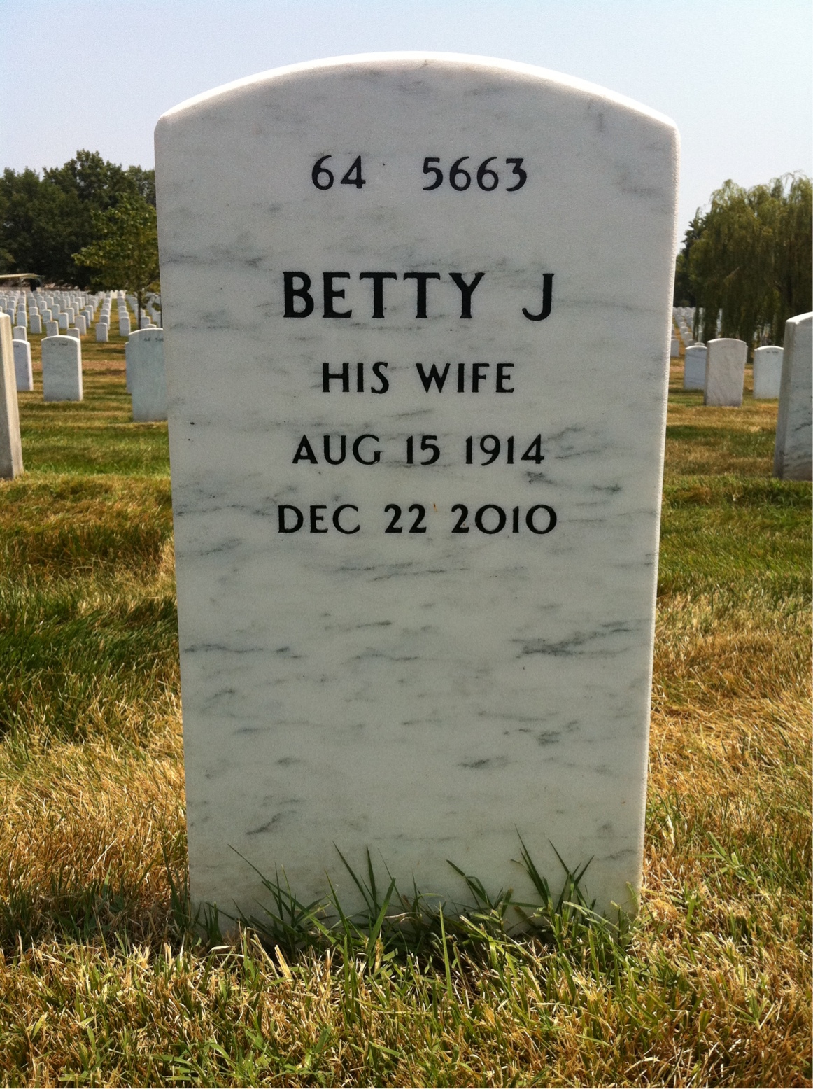 Back of headstone — Frank Mccabe