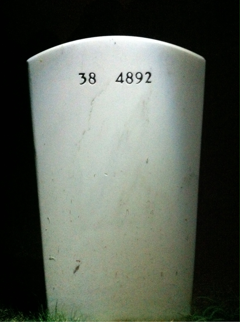 Back of headstone — Myer Swann
