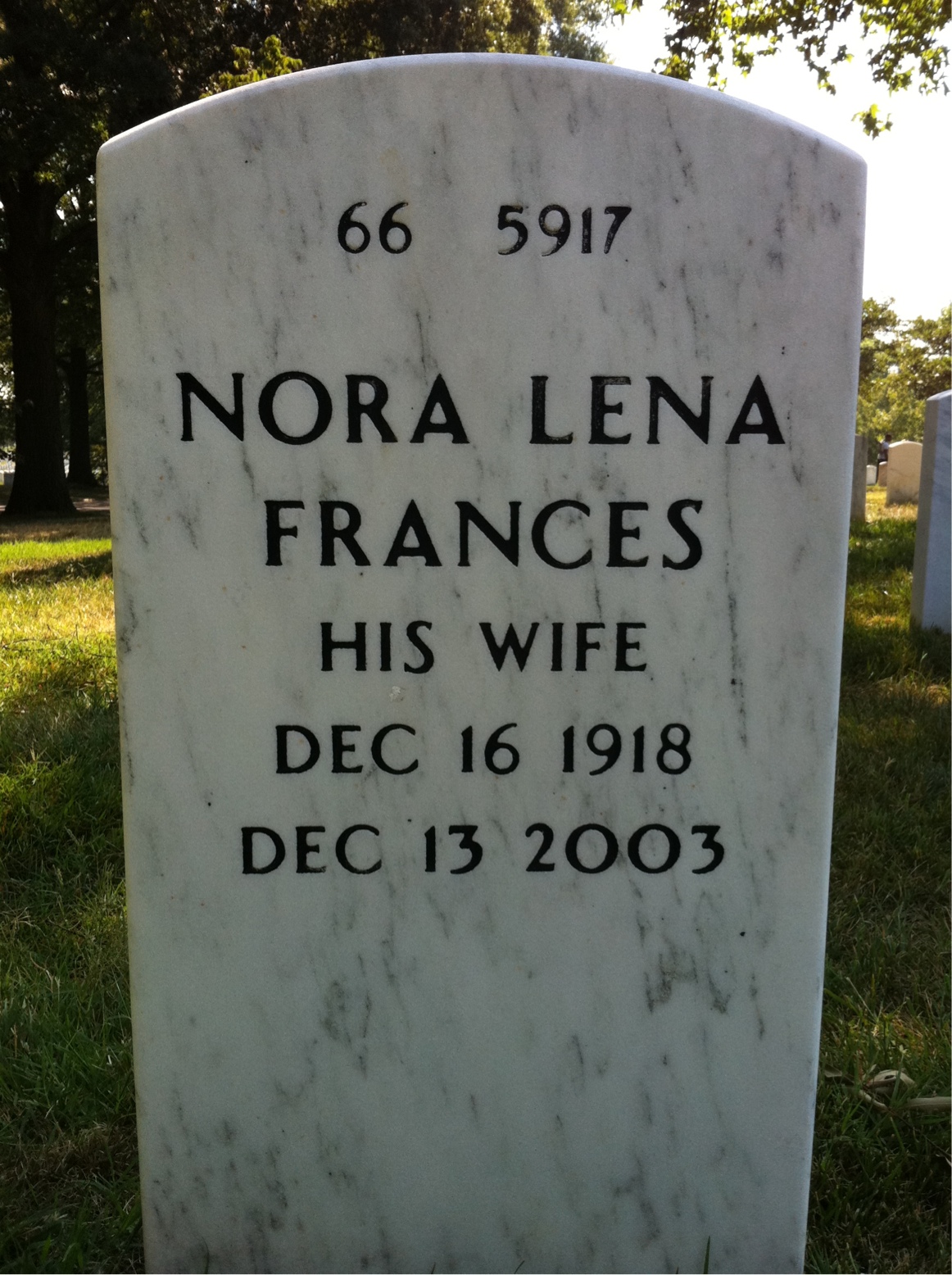 Back of headstone — Walter Tyszkowski
