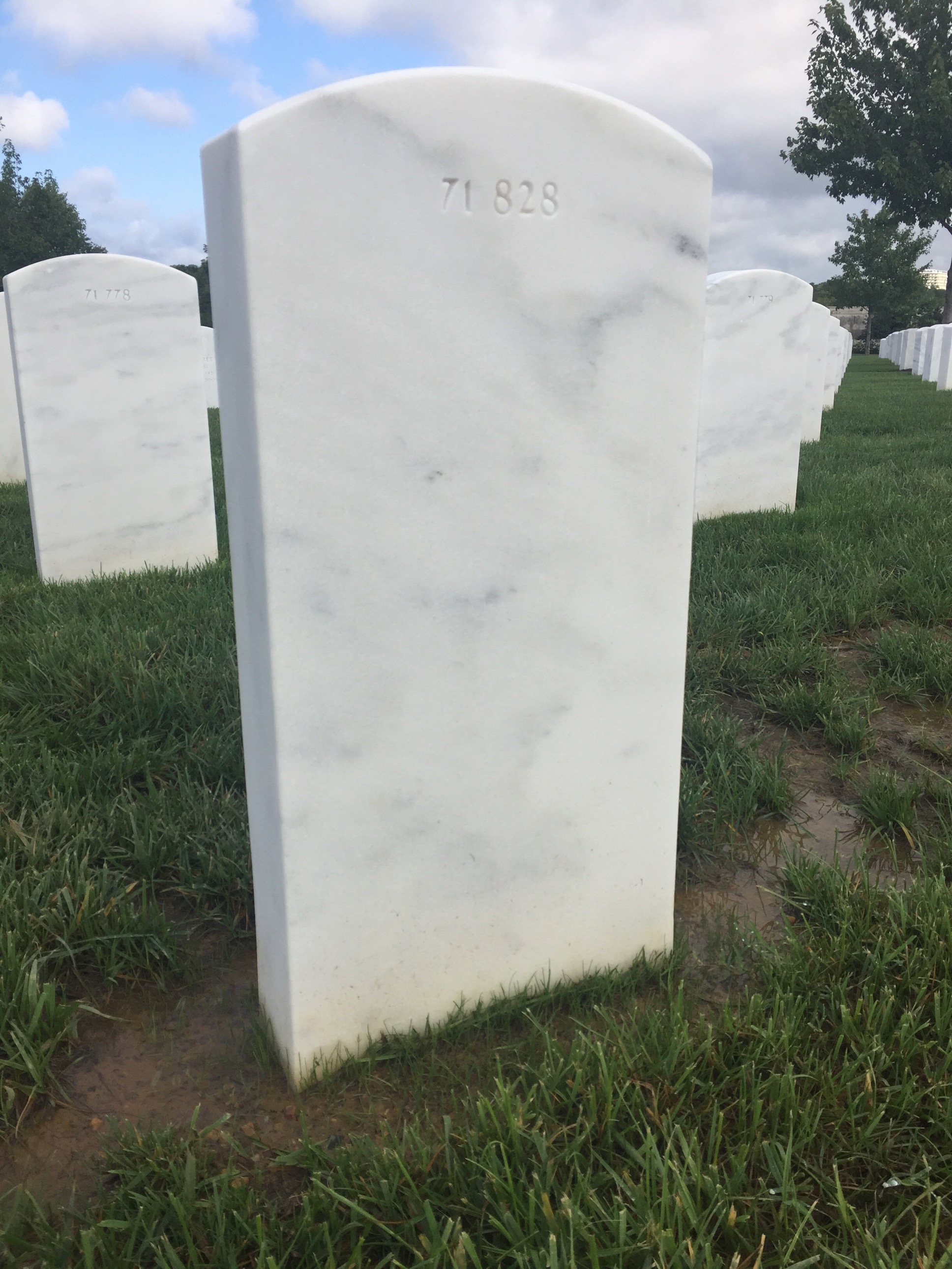 Back of headstone — William Christopher Maczuga