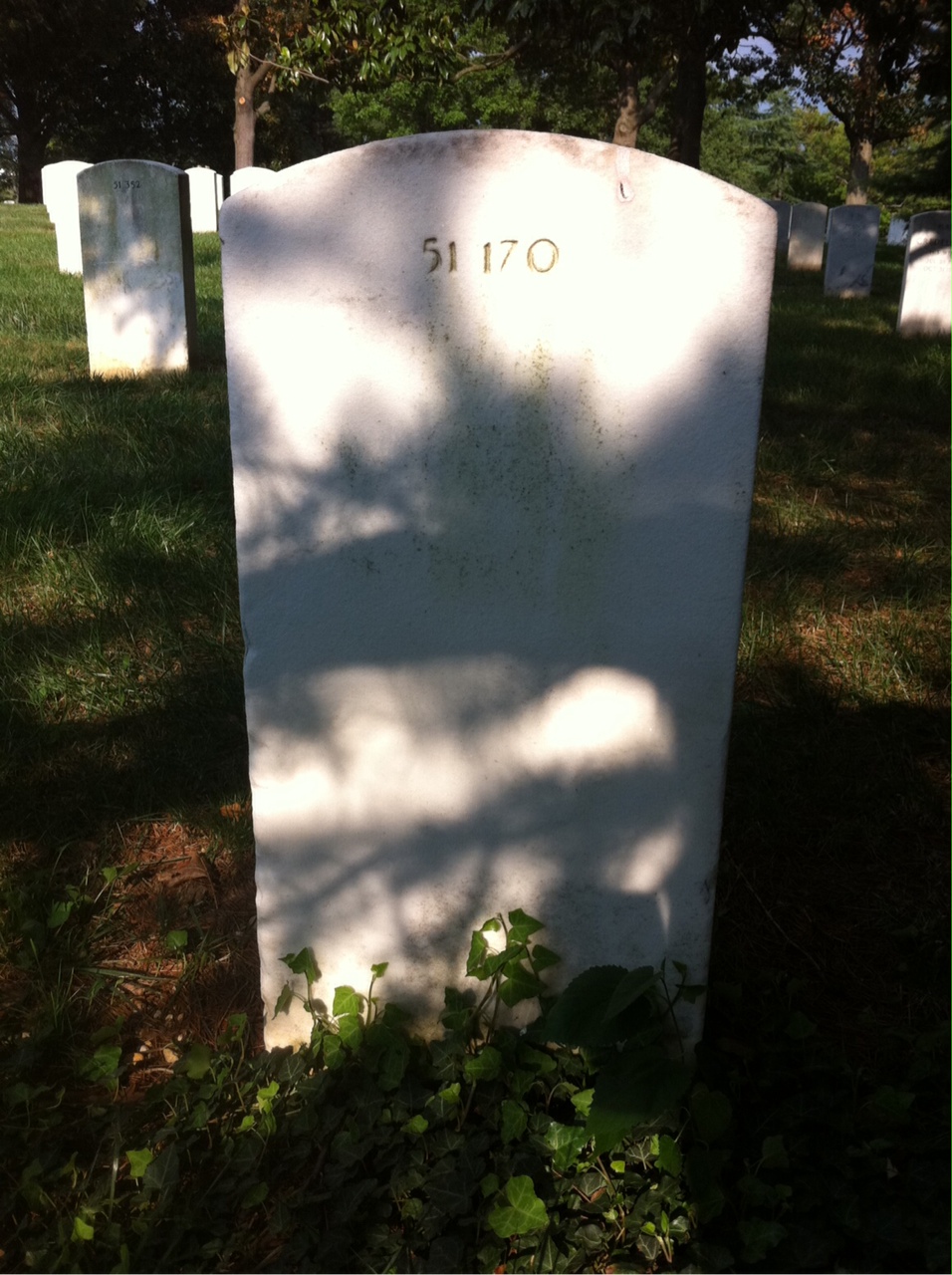Back of headstone — Kristina Murray