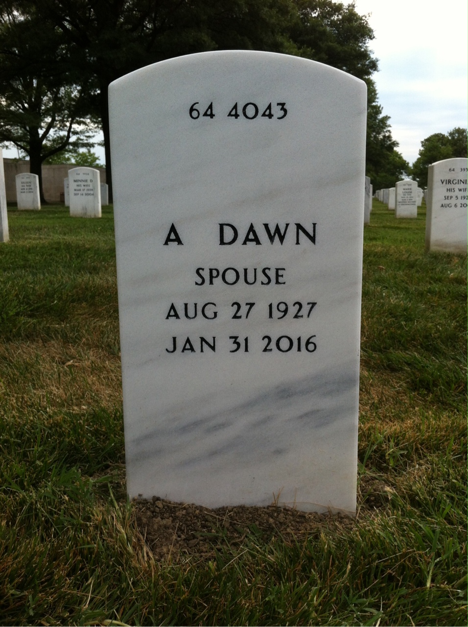 Back of headstone — James Baines