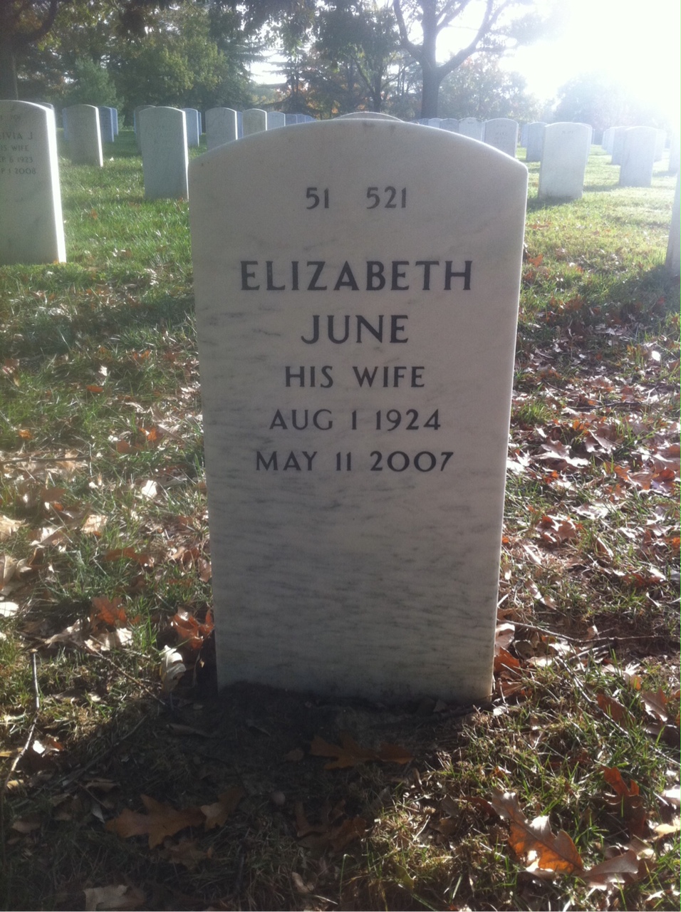 Back of headstone — Marshall Reid