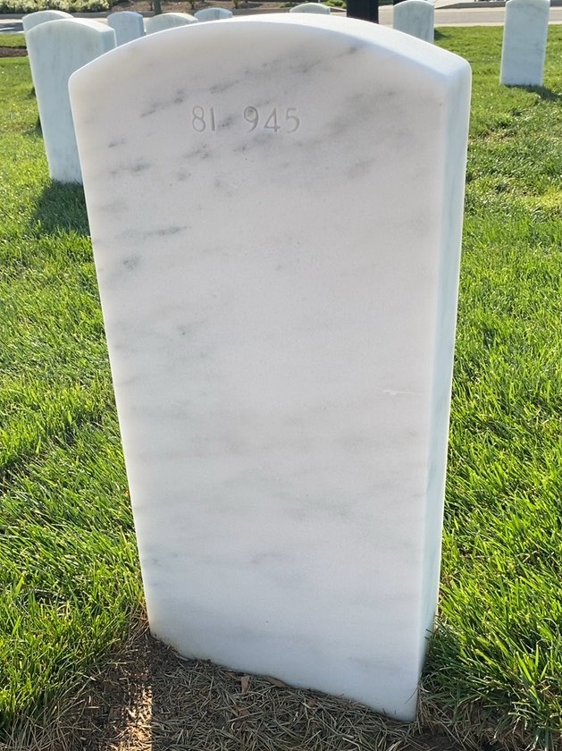 Back of headstone — Thomas W Schuyler
