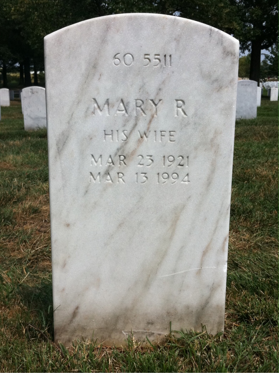 Back of headstone — Anthony Akstin