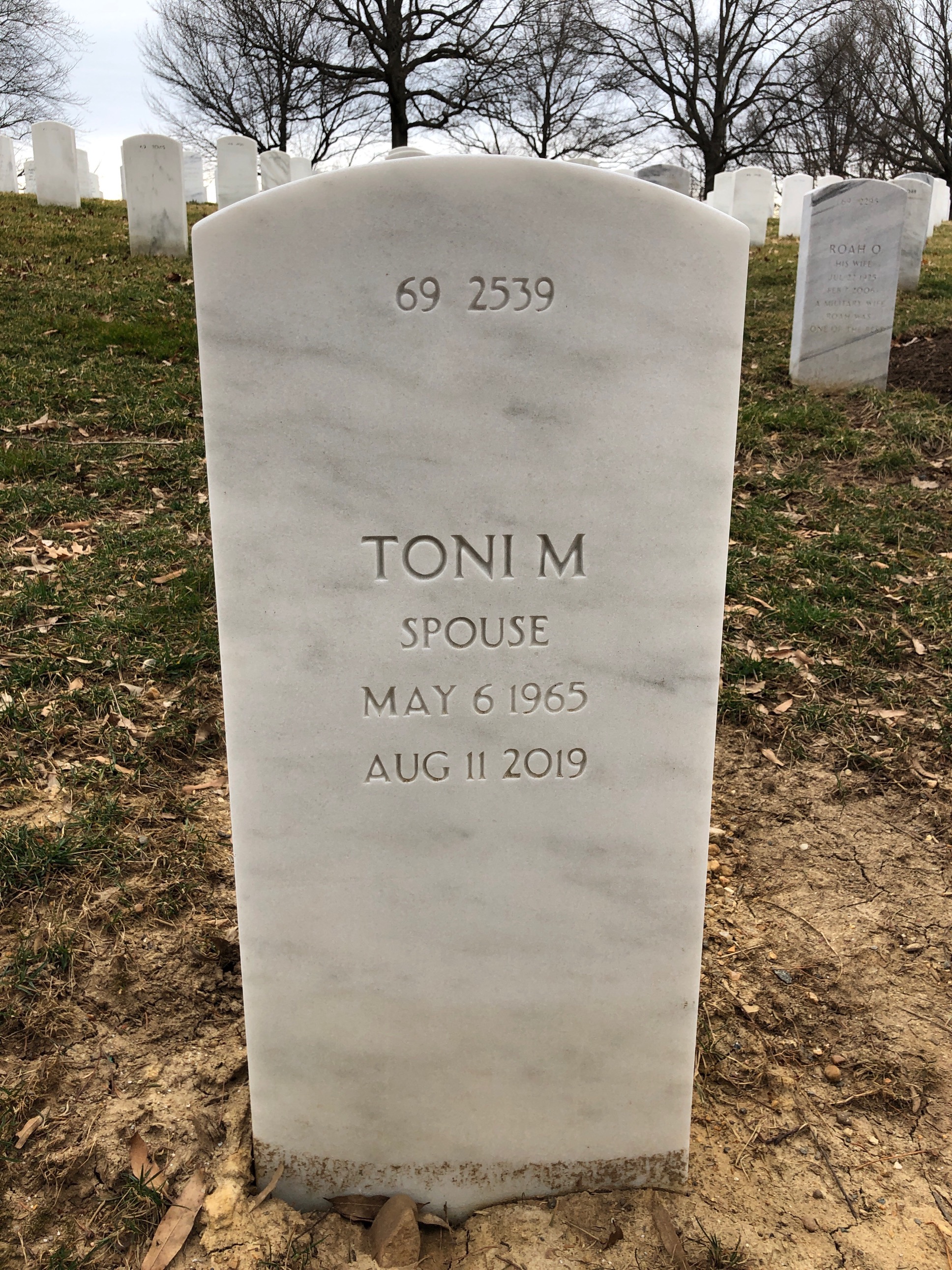 Back of headstone — Harold Nisbet