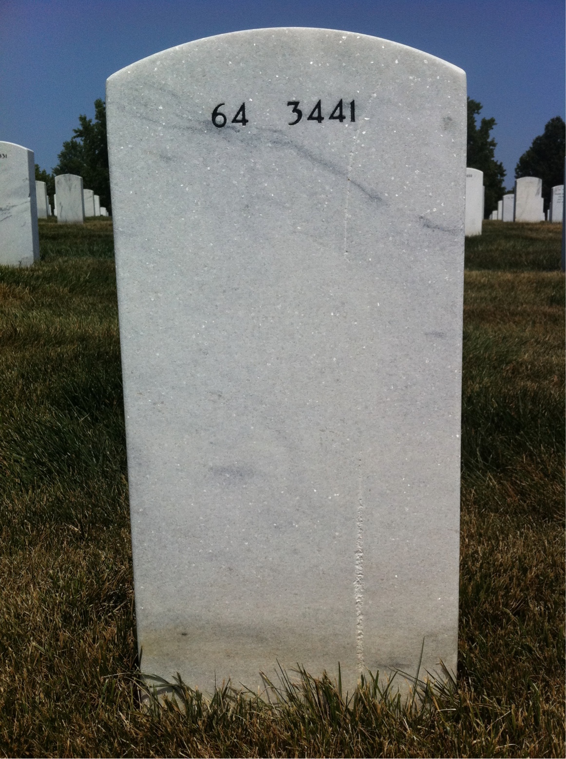Back of headstone — Don Spicer