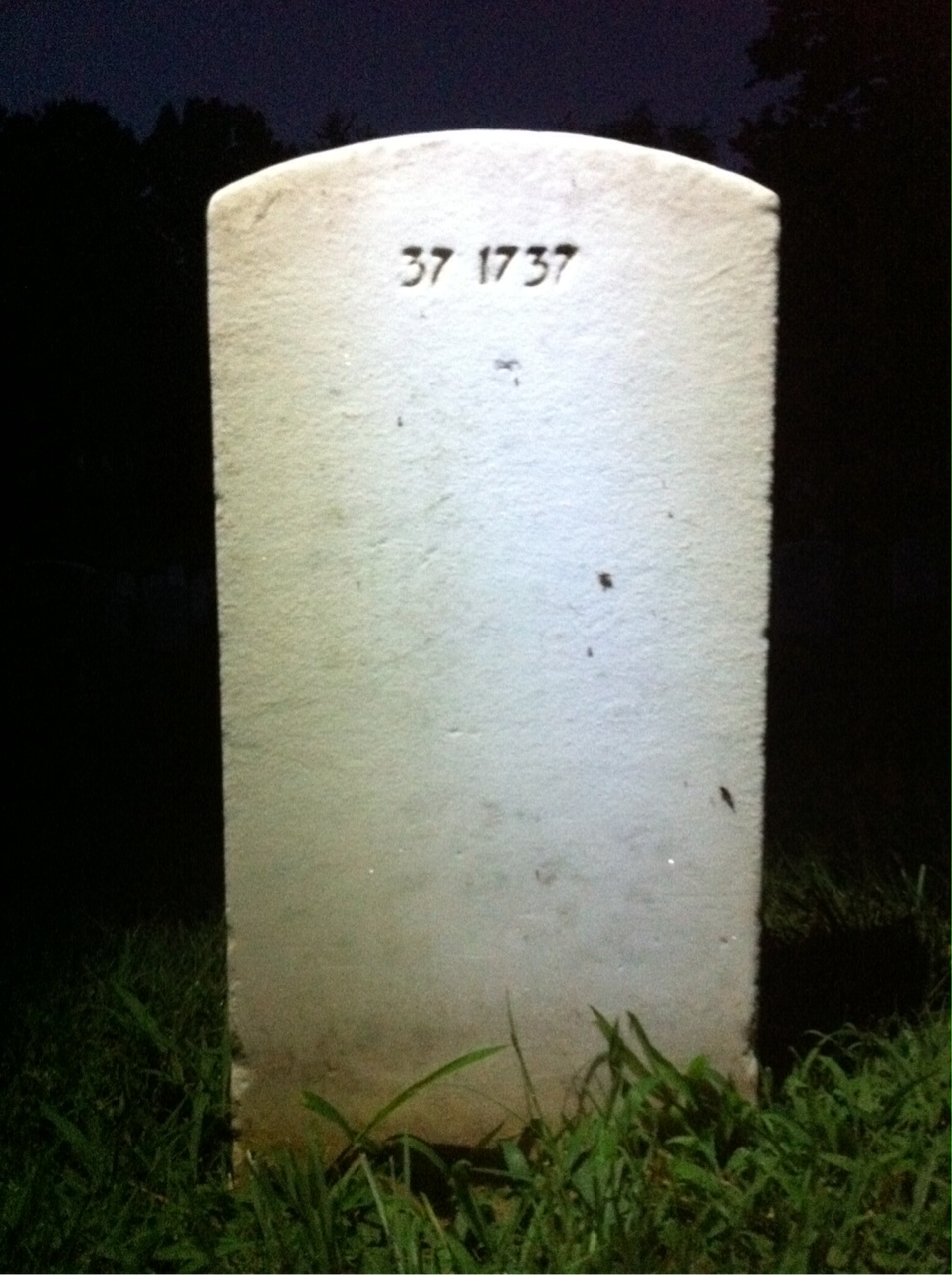 Back of headstone — Douglas Miskell