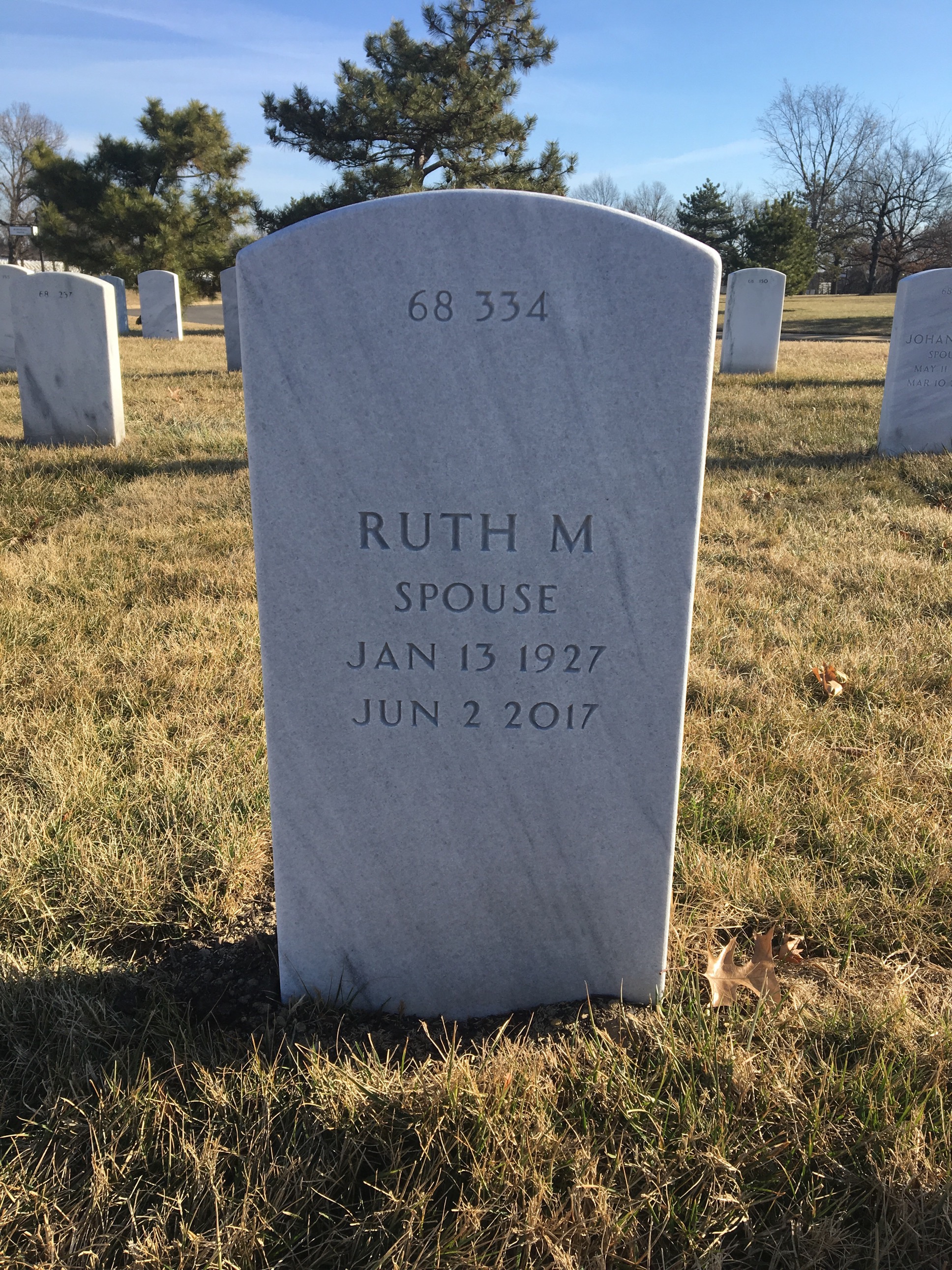 Back of headstone — Dewey Edwards