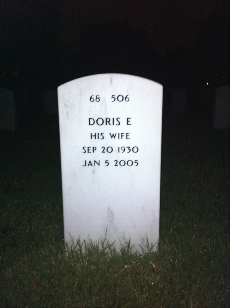 Back of headstone — John Drexhagen