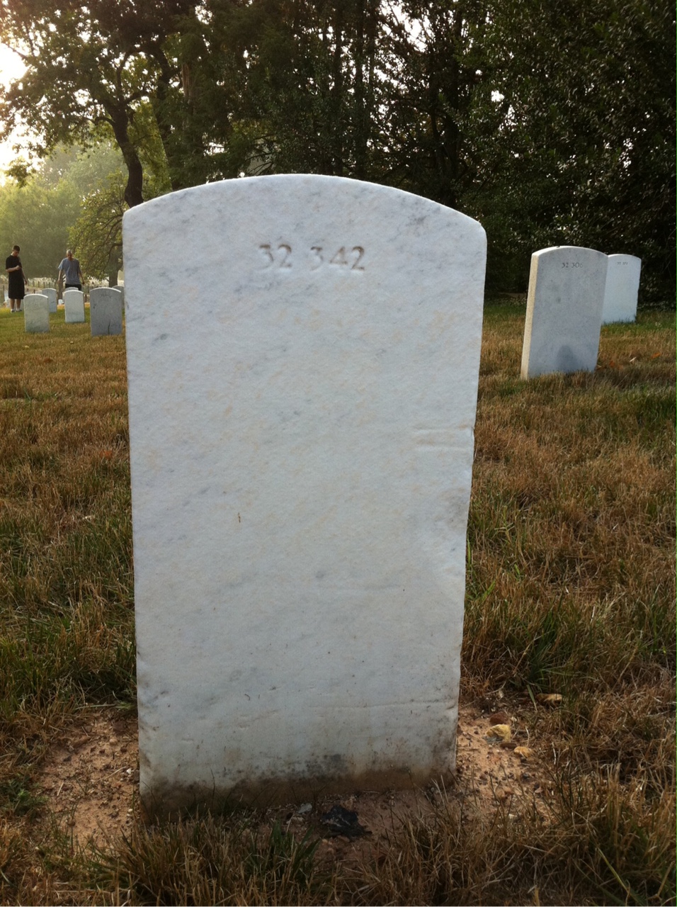 Back of headstone — Robert Mitchell