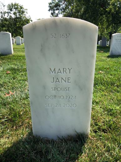 Back of headstone — Donald Ball
