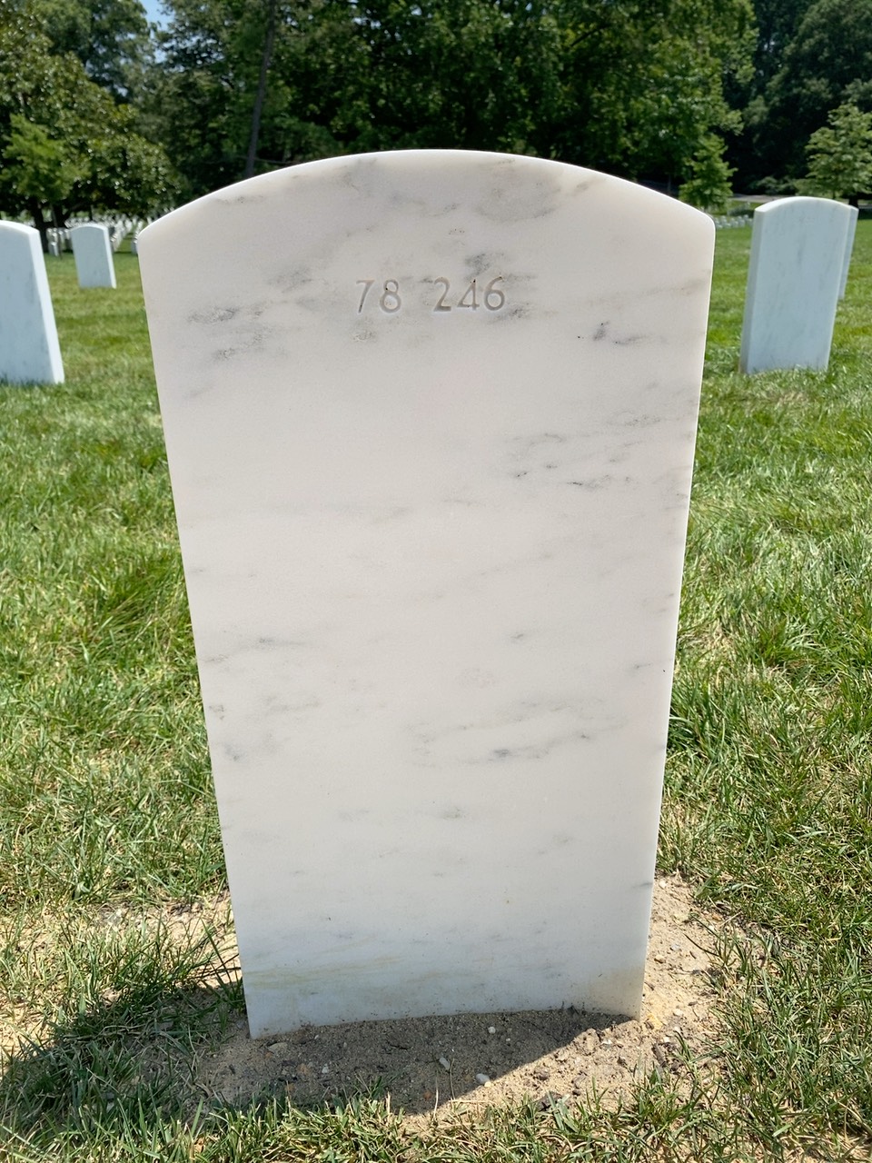 Back of headstone — Robert Alston