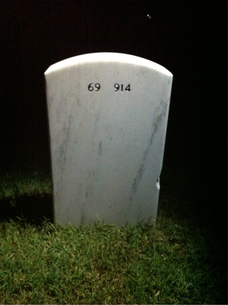 Back of headstone — Joe Mcdonald
