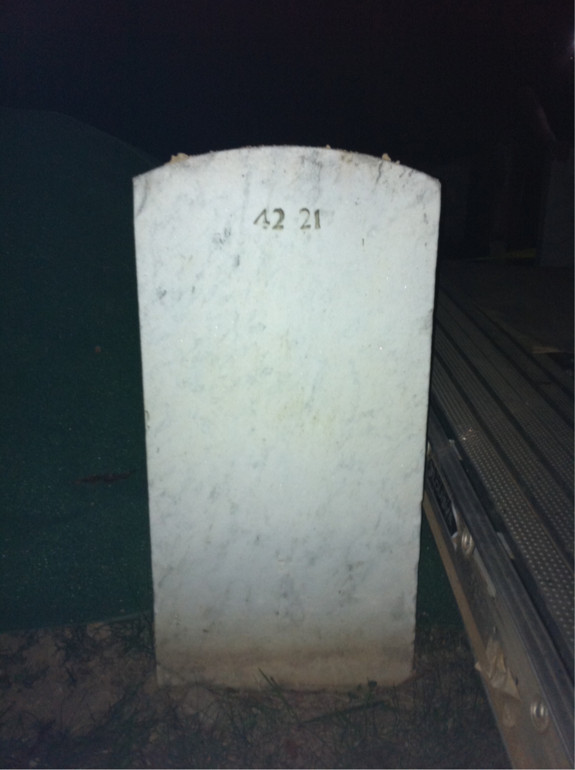Back of headstone — James Mcnamara