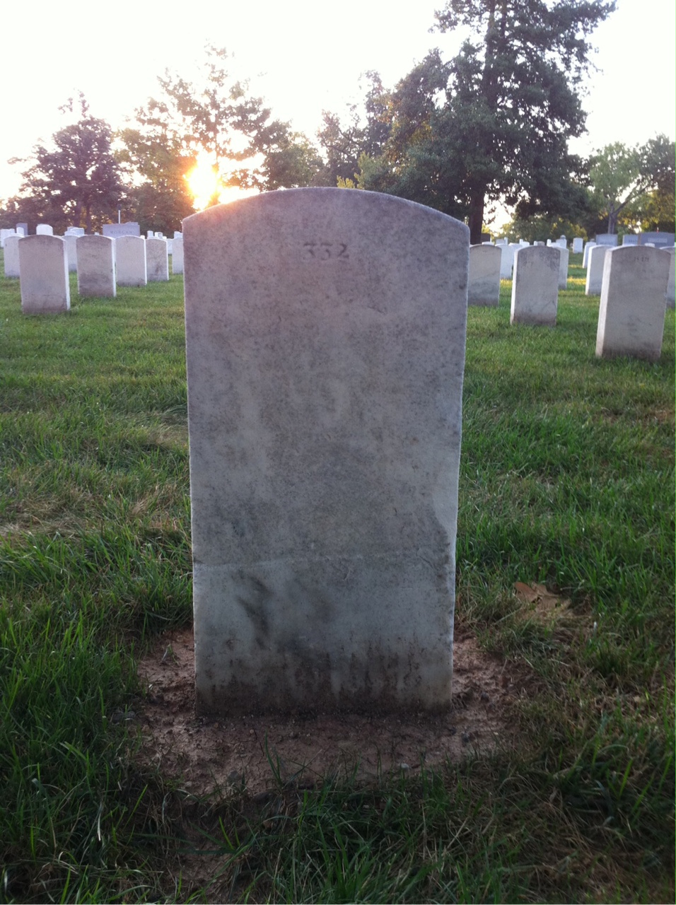 Back of headstone — Richard Allen