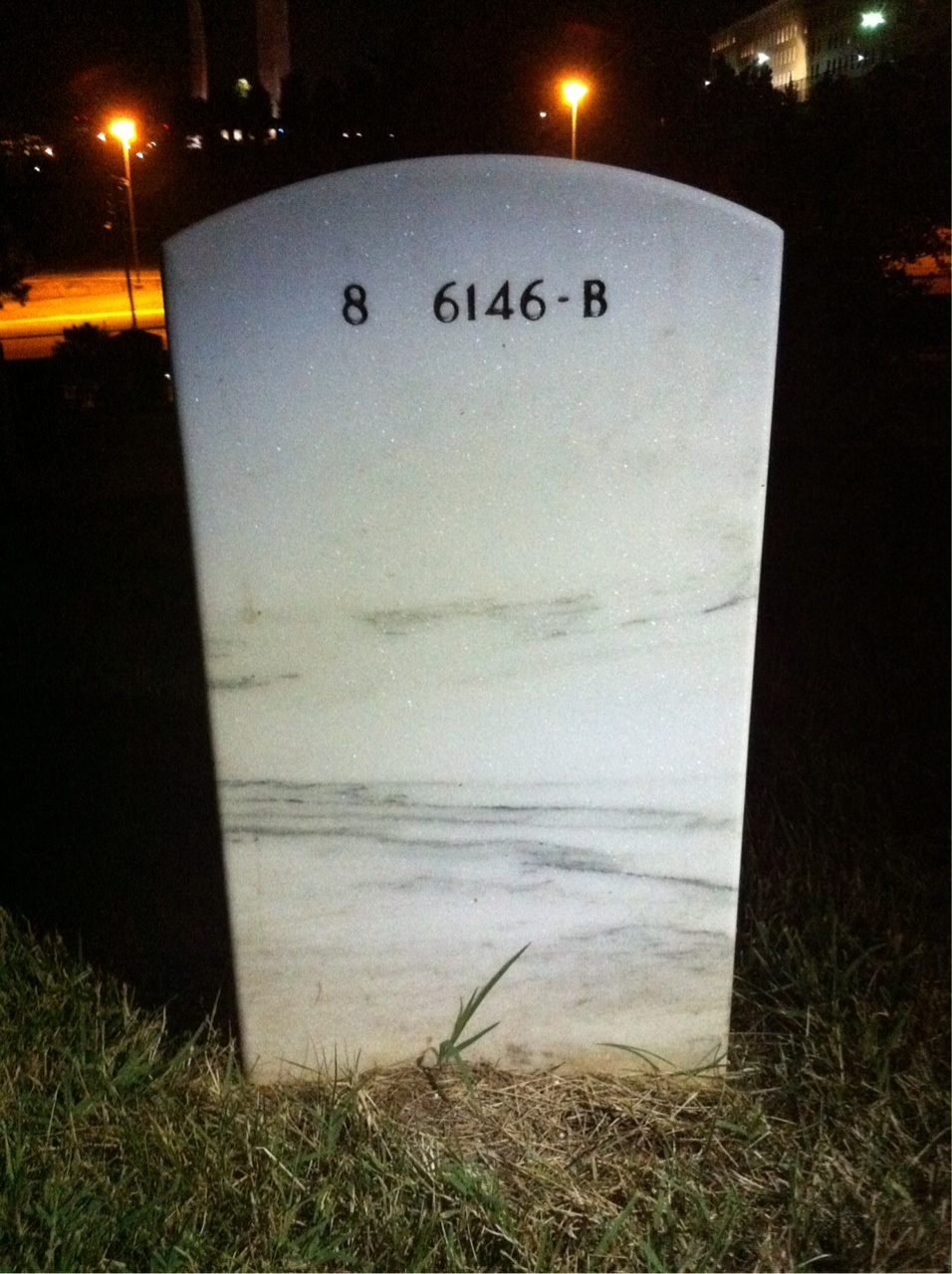 Back of headstone — Marie Wood