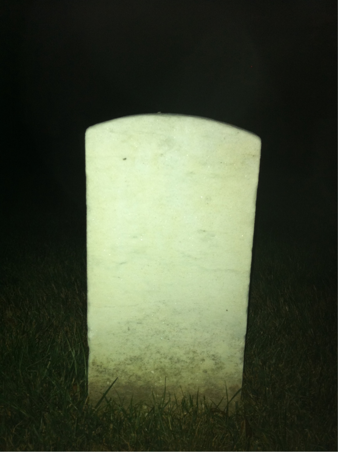 Back of headstone — Franklin Mosher