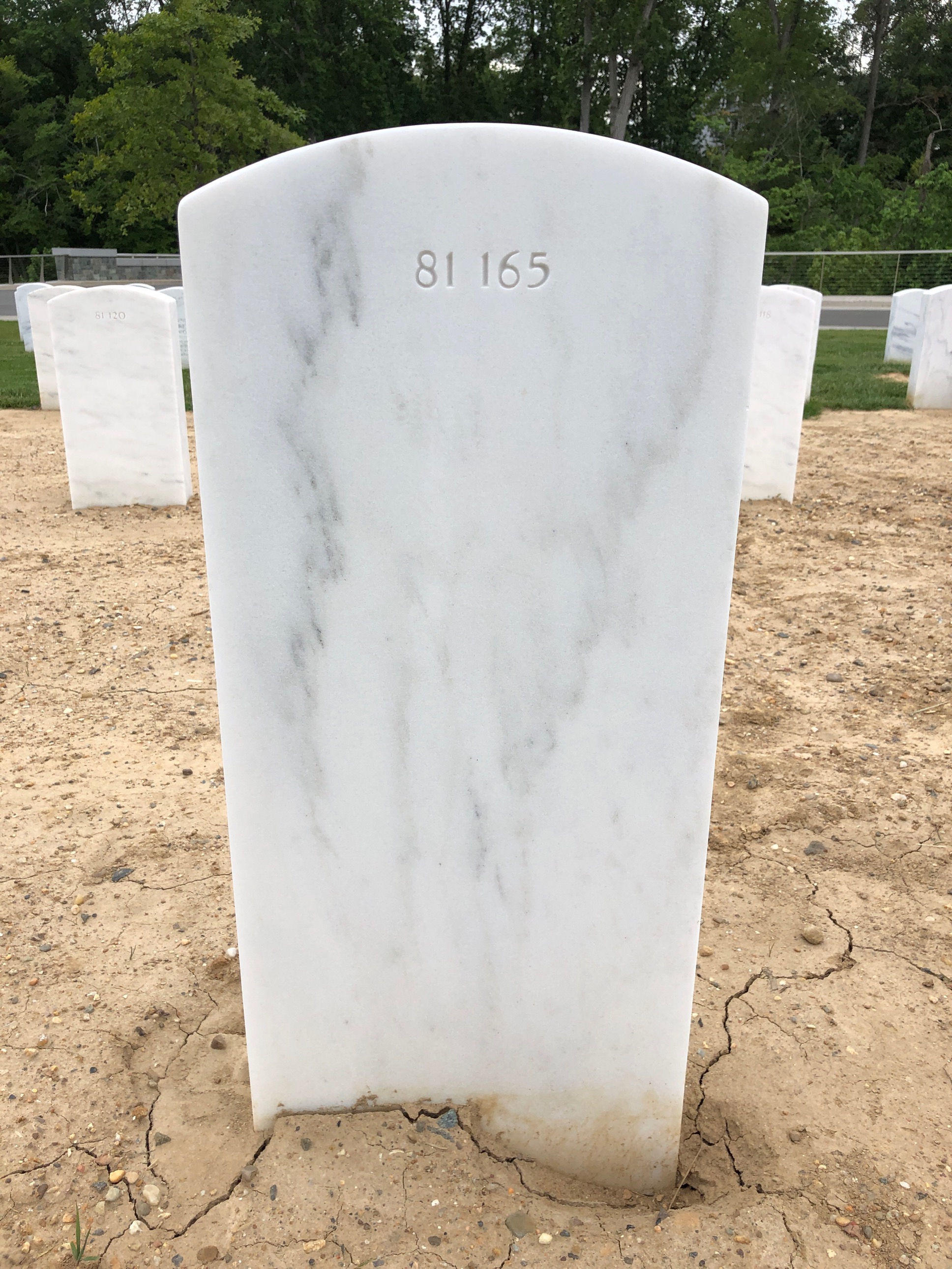 Back of headstone — Marco Mike