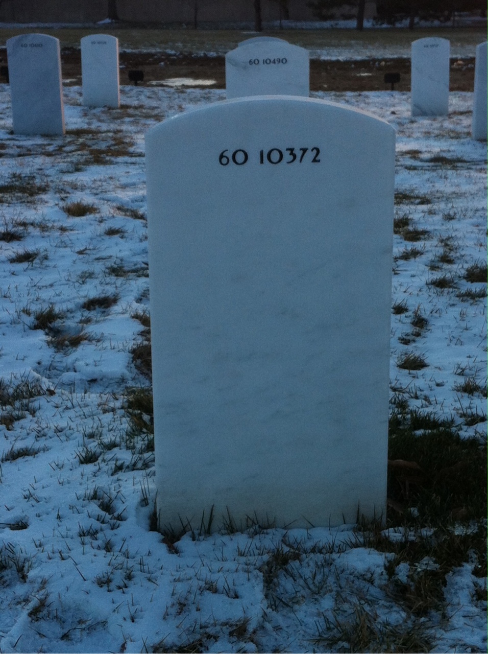 Back of headstone — Sean Mullen
