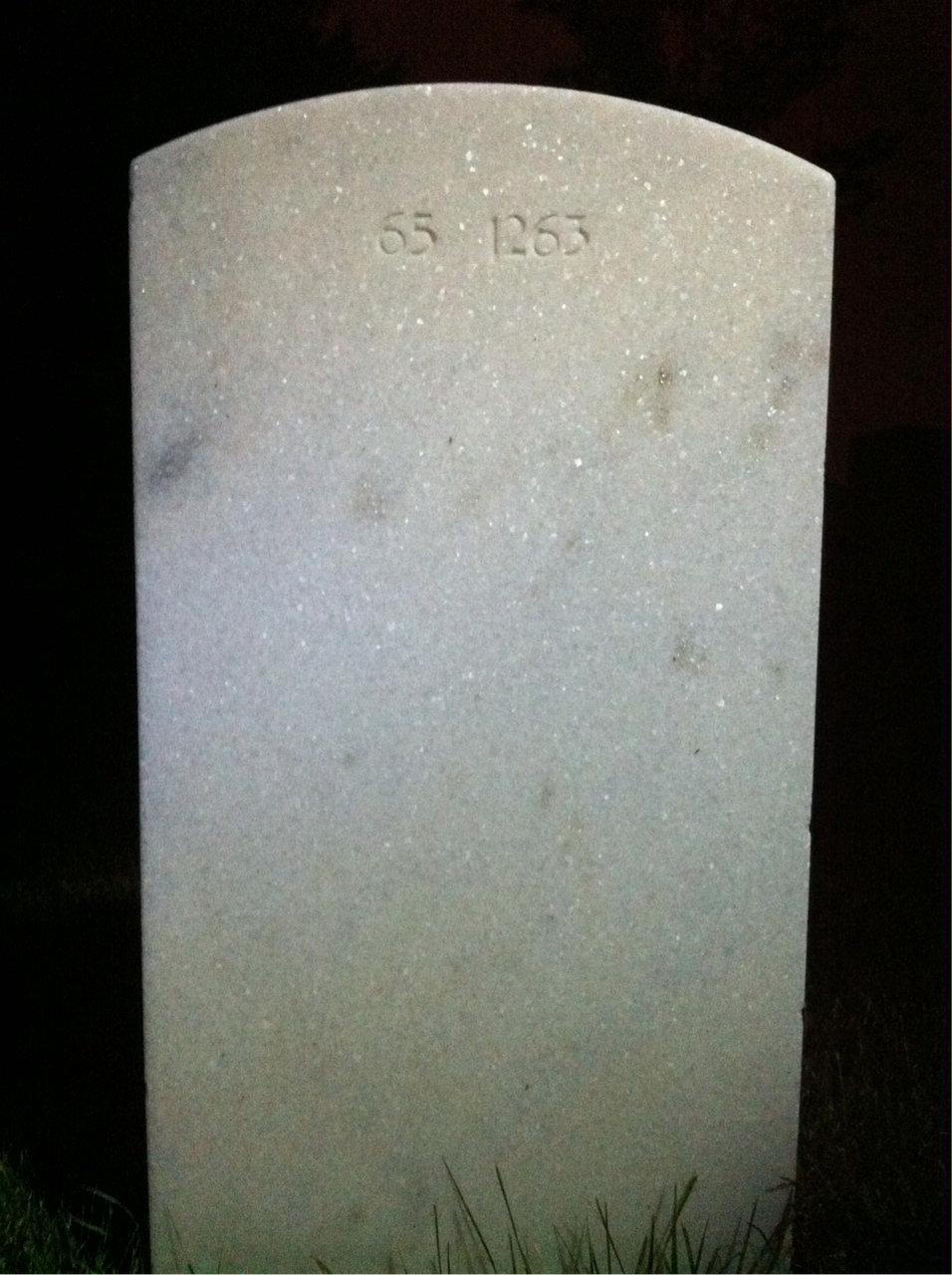 Back of headstone — Martin Bandler