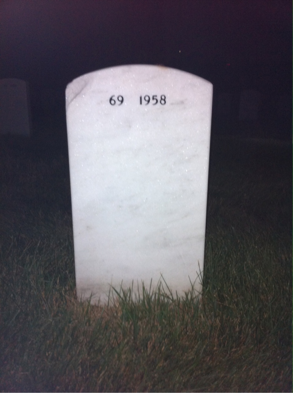 Back of headstone — Alexius Chrun