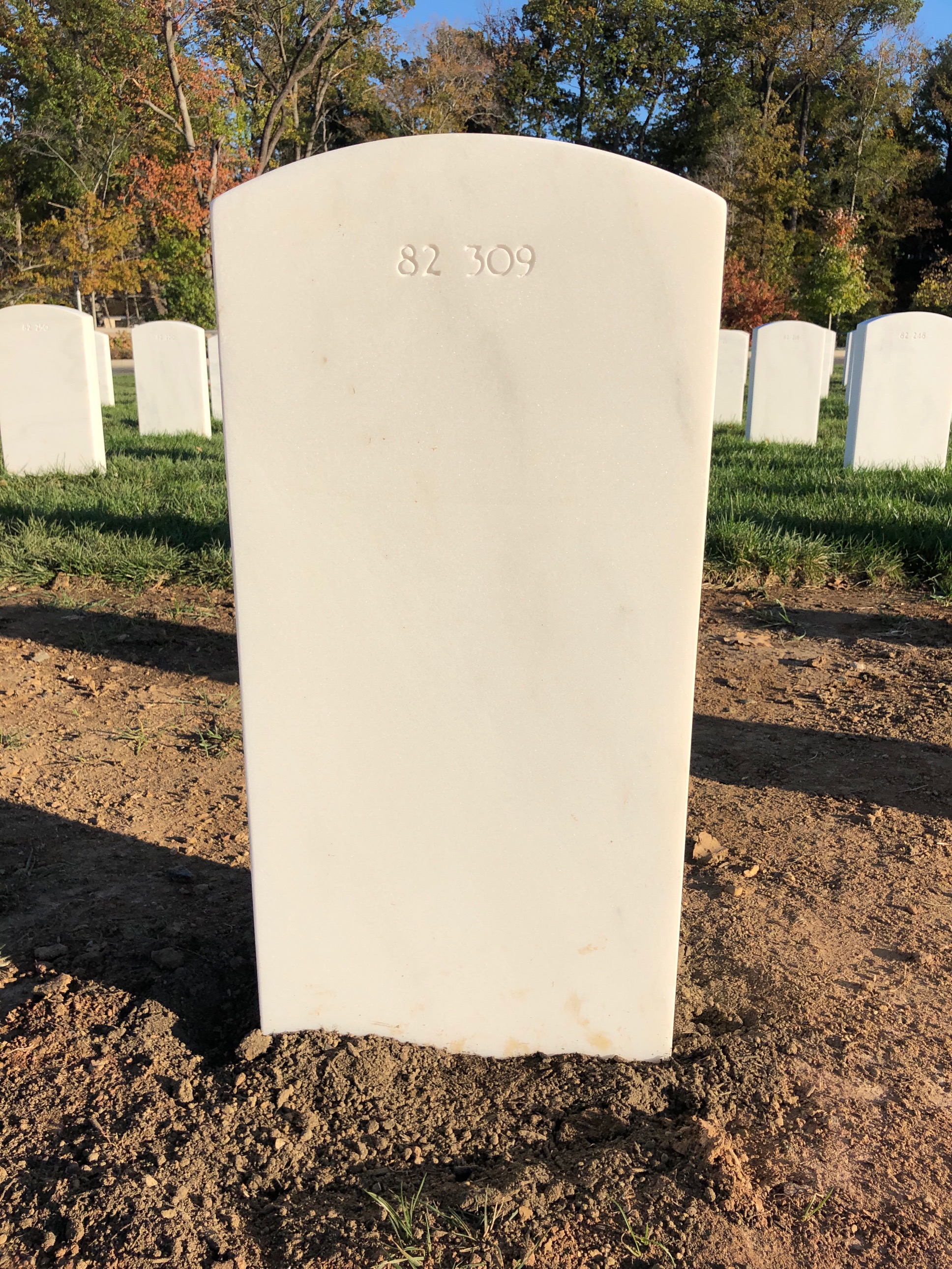 Back of headstone — John Ivey West