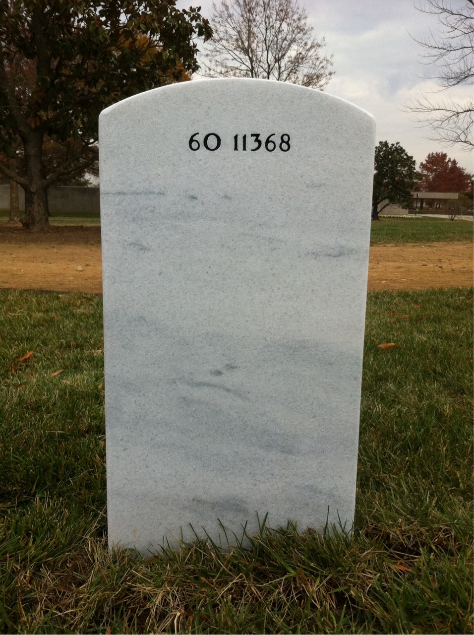 Back of headstone — Donald W Beals