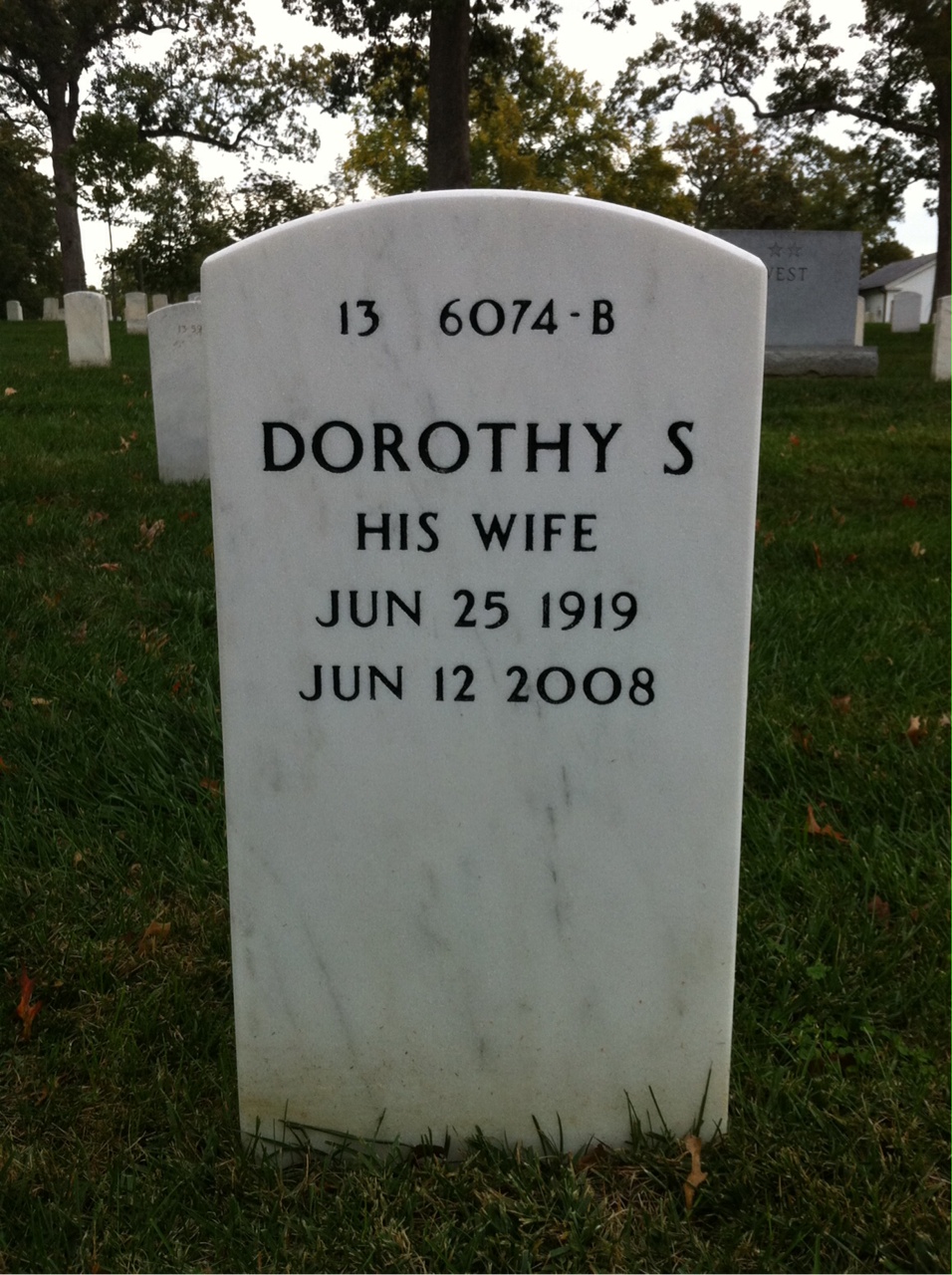 Back of headstone — Joseph Preston
