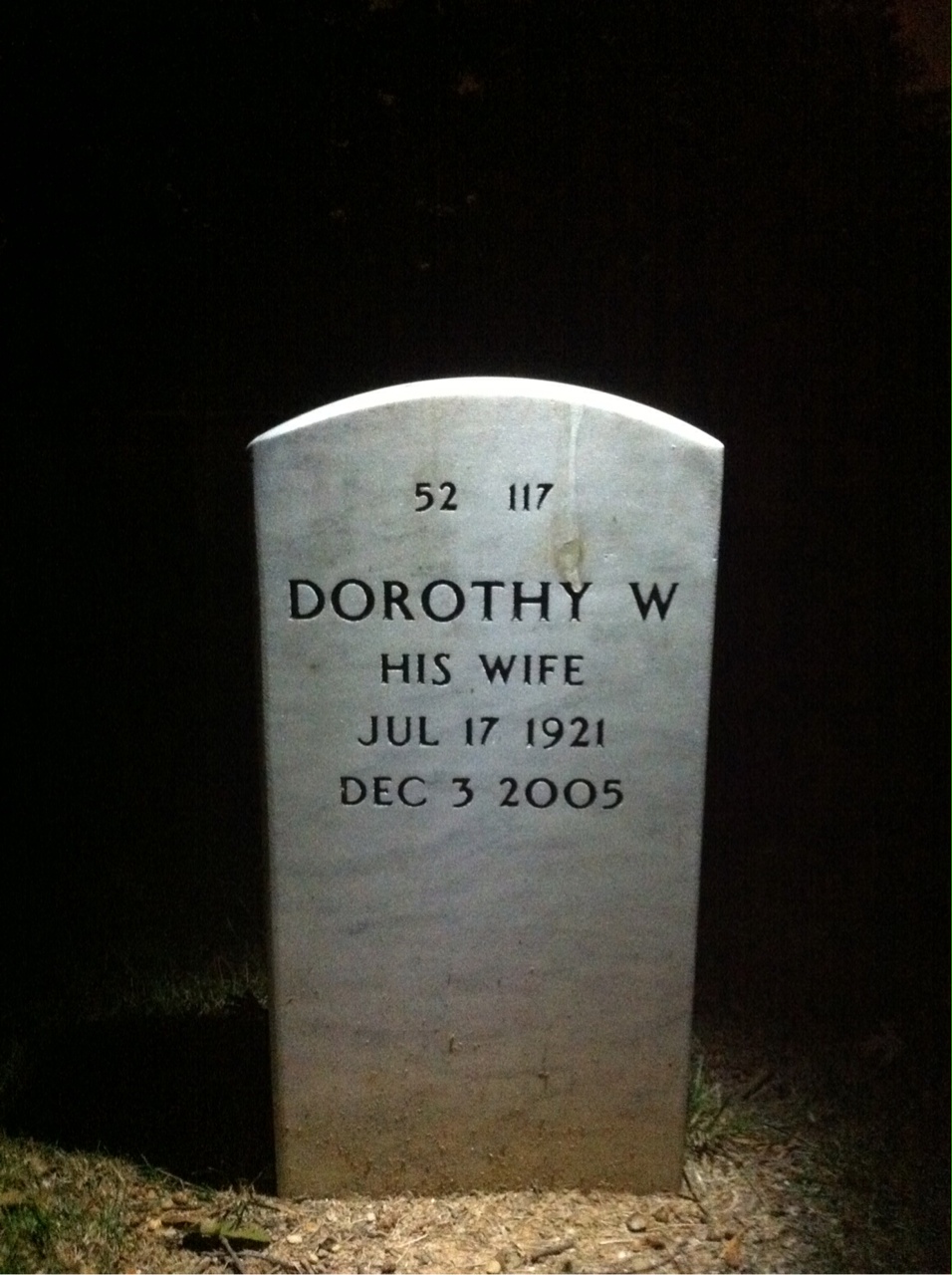 Back of headstone — Alfred Floyd