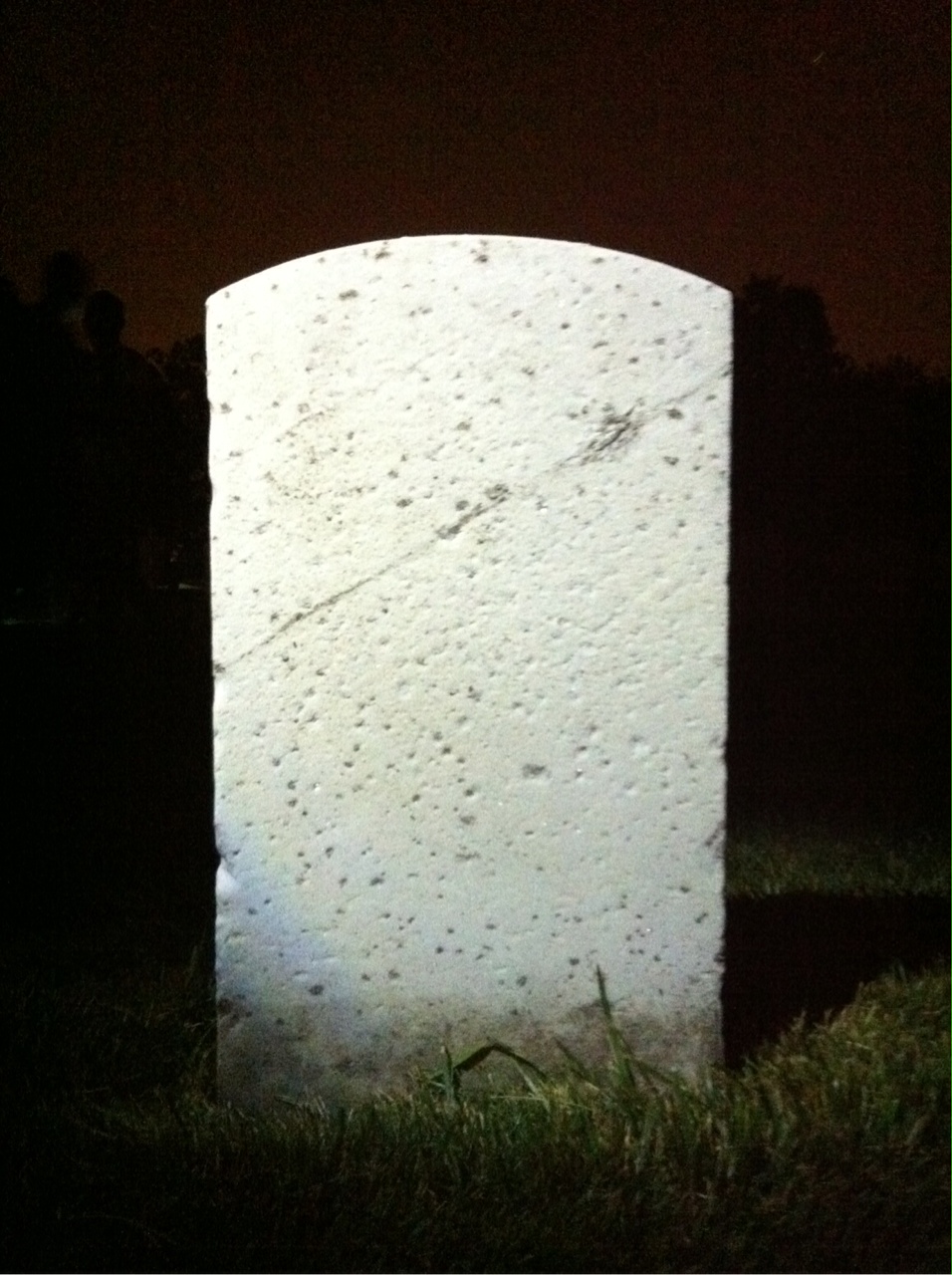 Back of headstone — George Mitchell
