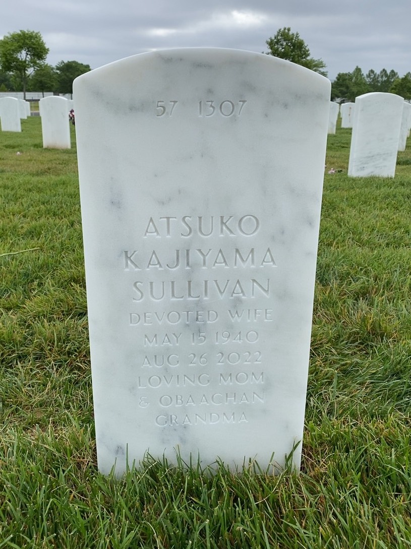 Back of headstone — William James Sullivan