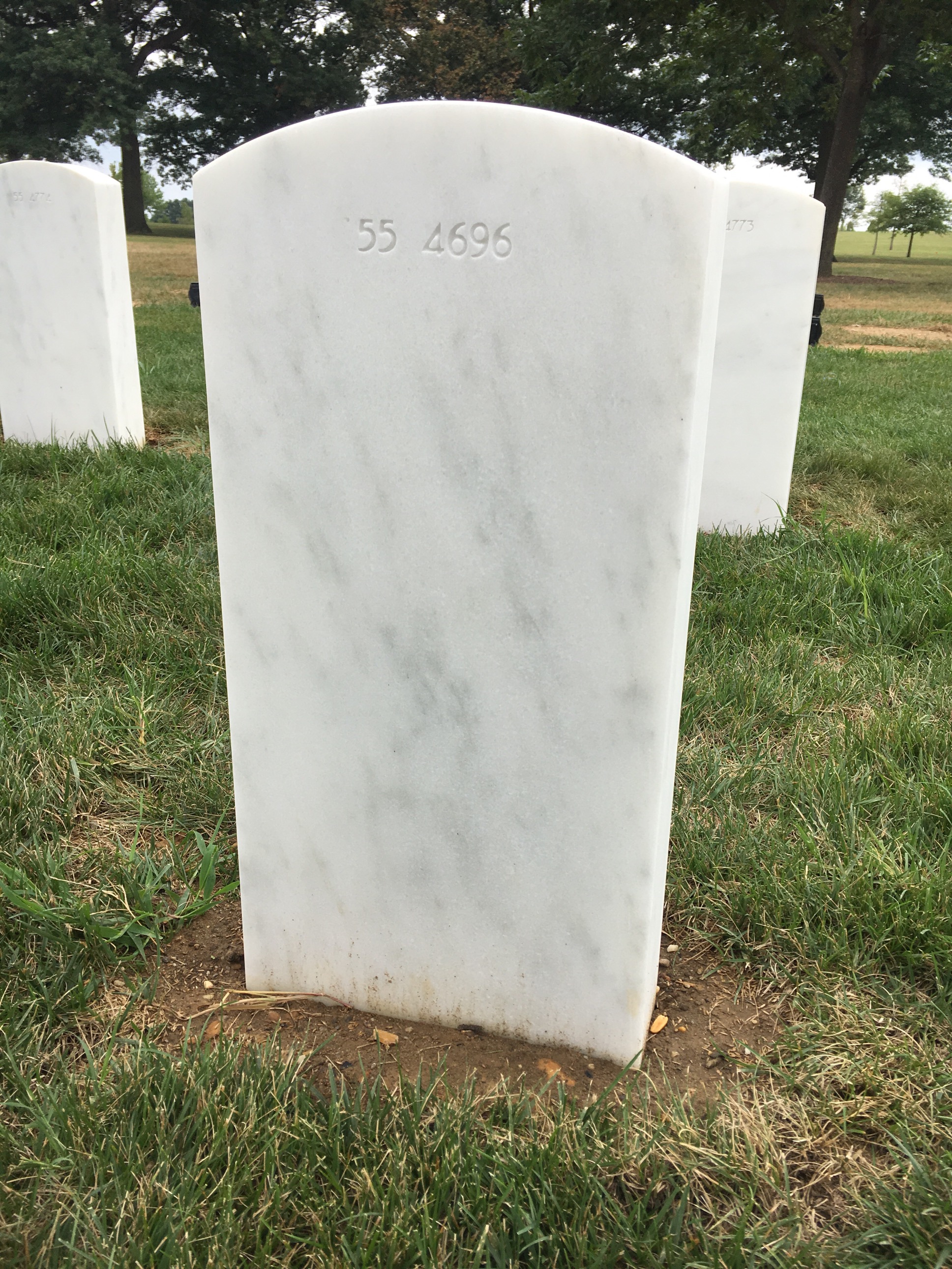 Back of headstone — Robert Morrison