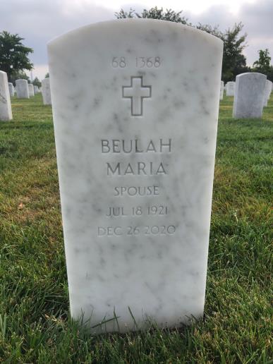 Back of headstone — William H Holt