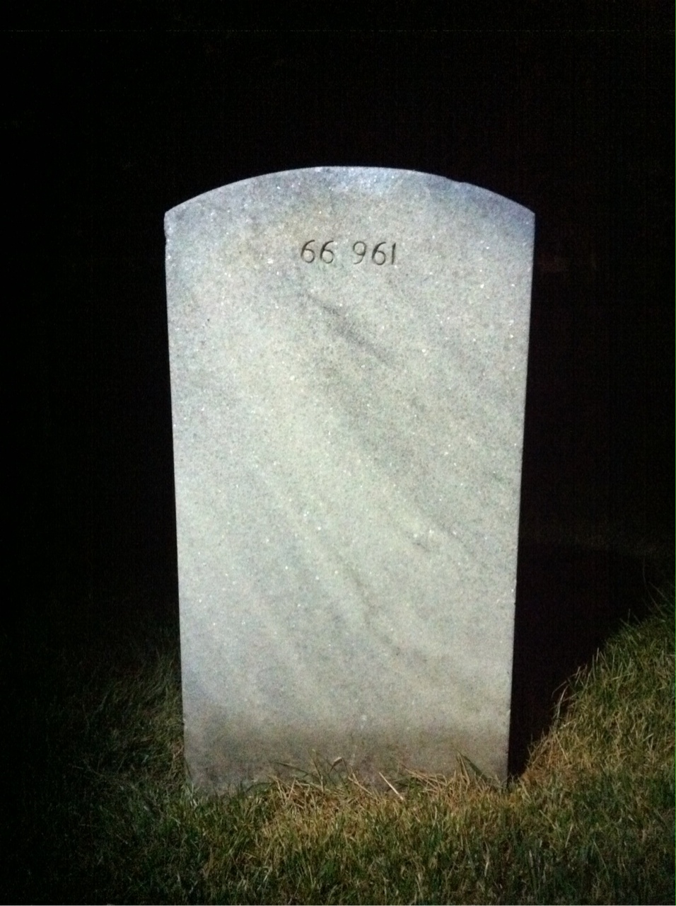 Back of headstone — Eugene Allen