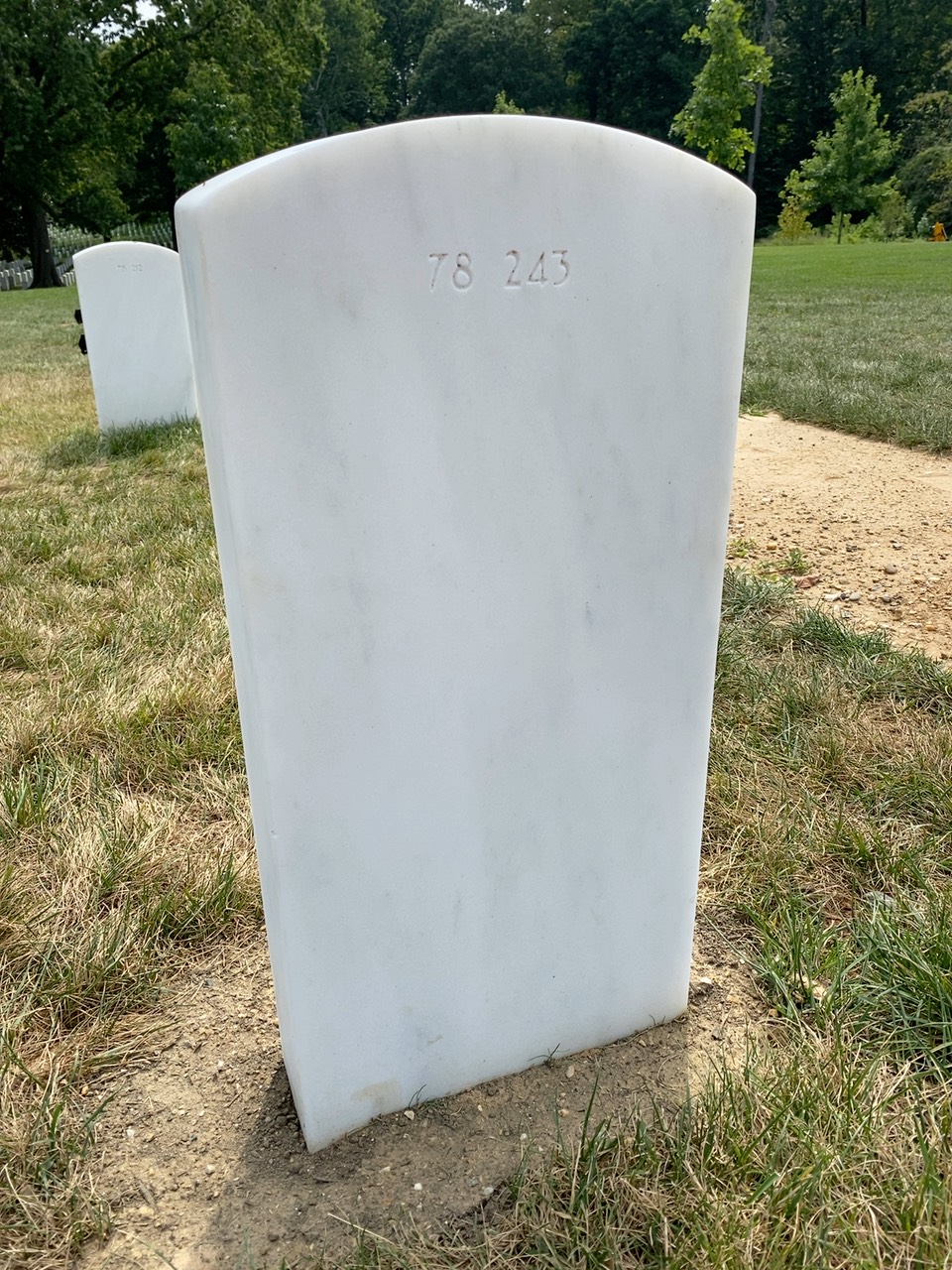 Back of headstone — Phil Arellano