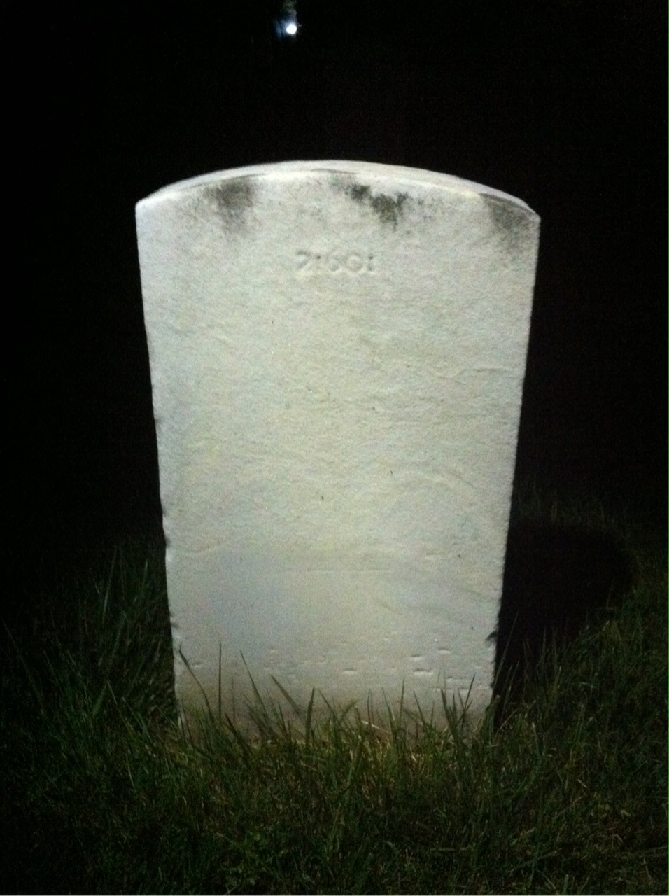 Back of headstone — Herman Mullen