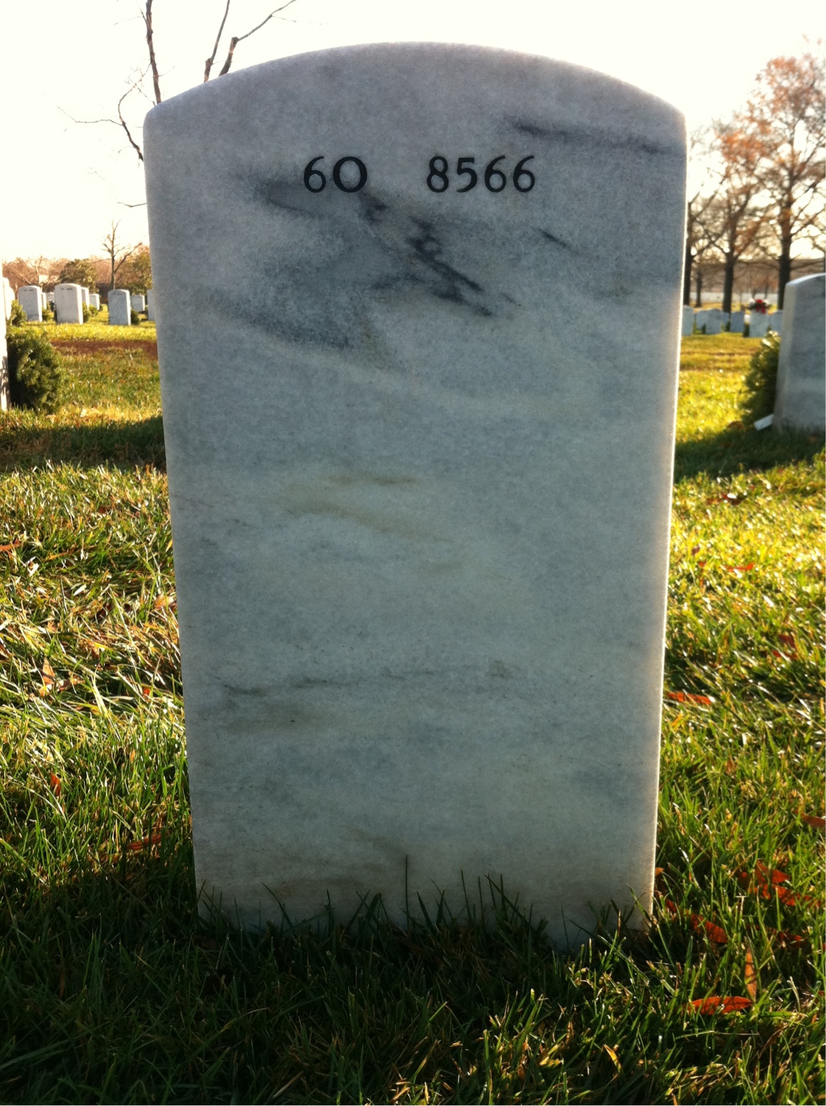 Back of headstone — John Osmolski