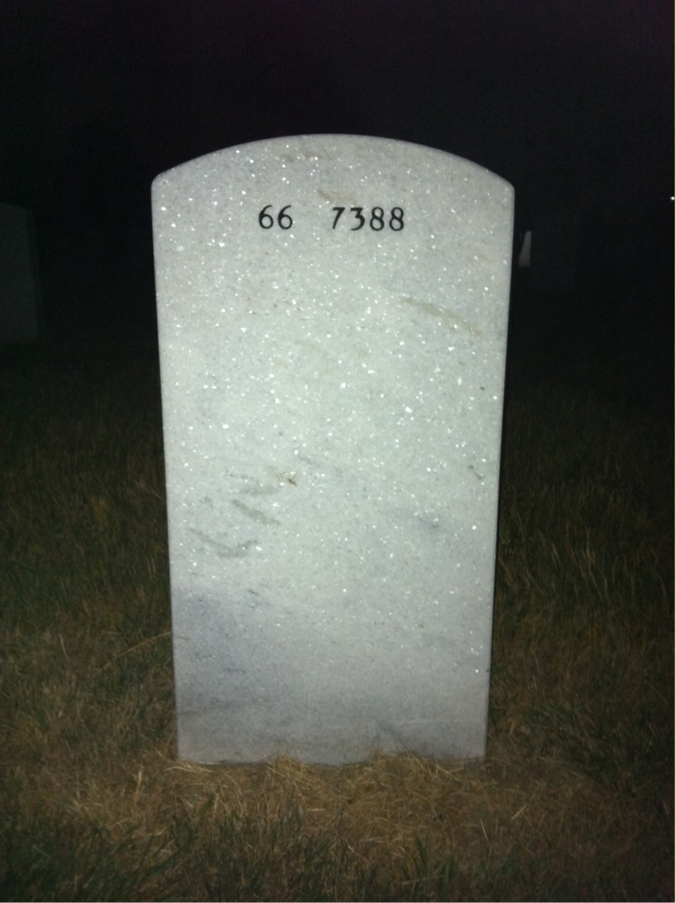 Back of headstone — Charles Wilfong