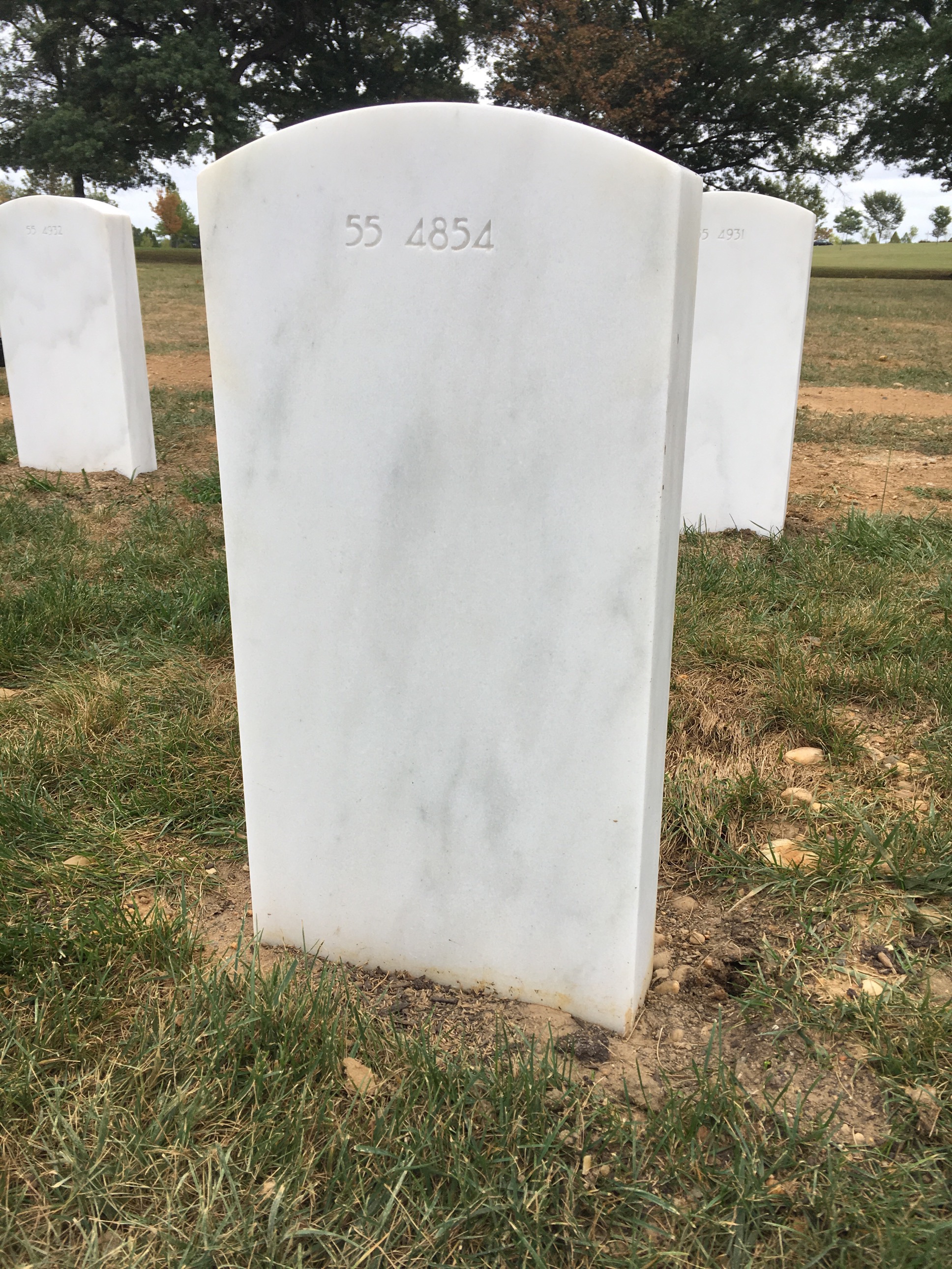 Back of headstone — Gary Moore