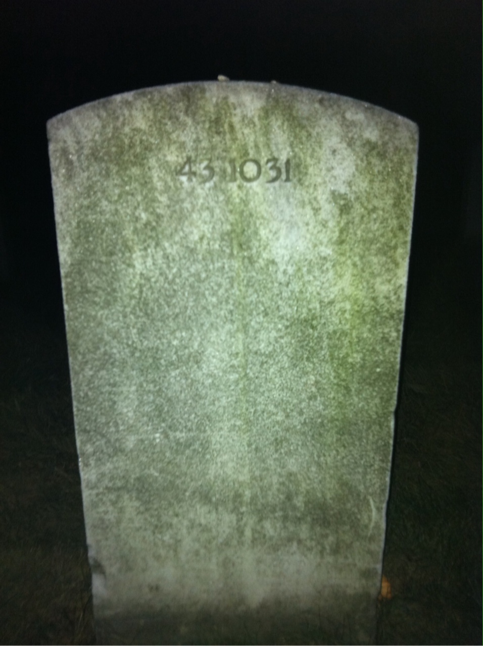 Back of headstone — Geronimo Miguel
