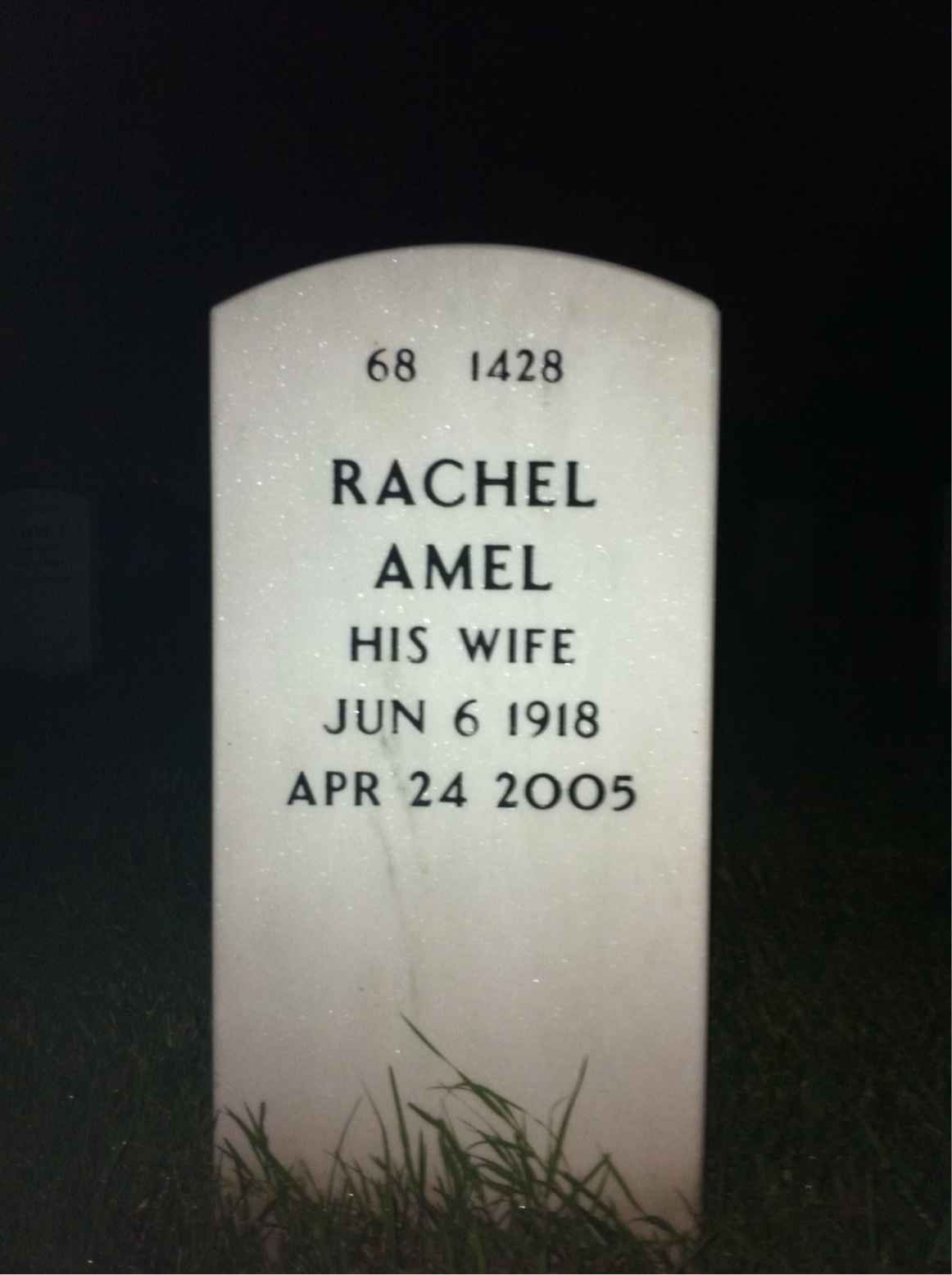 Back of headstone — Joseph Williamson
