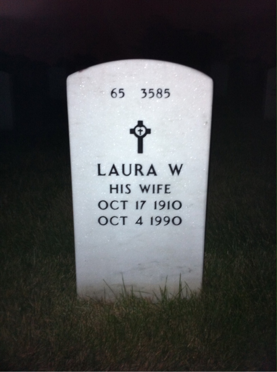 Back of headstone — John Vitchock