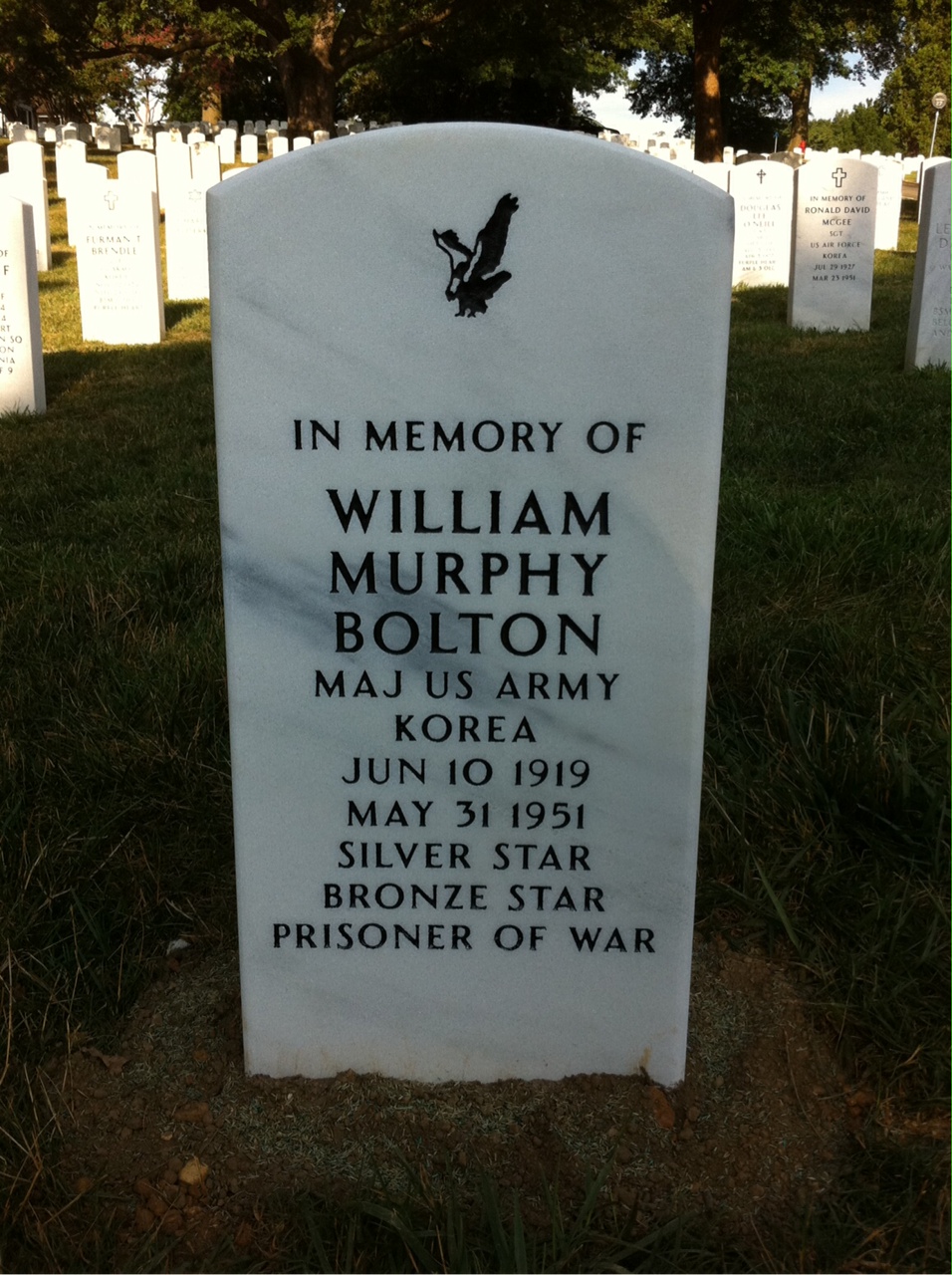 Headstone of William Murphy Bolton