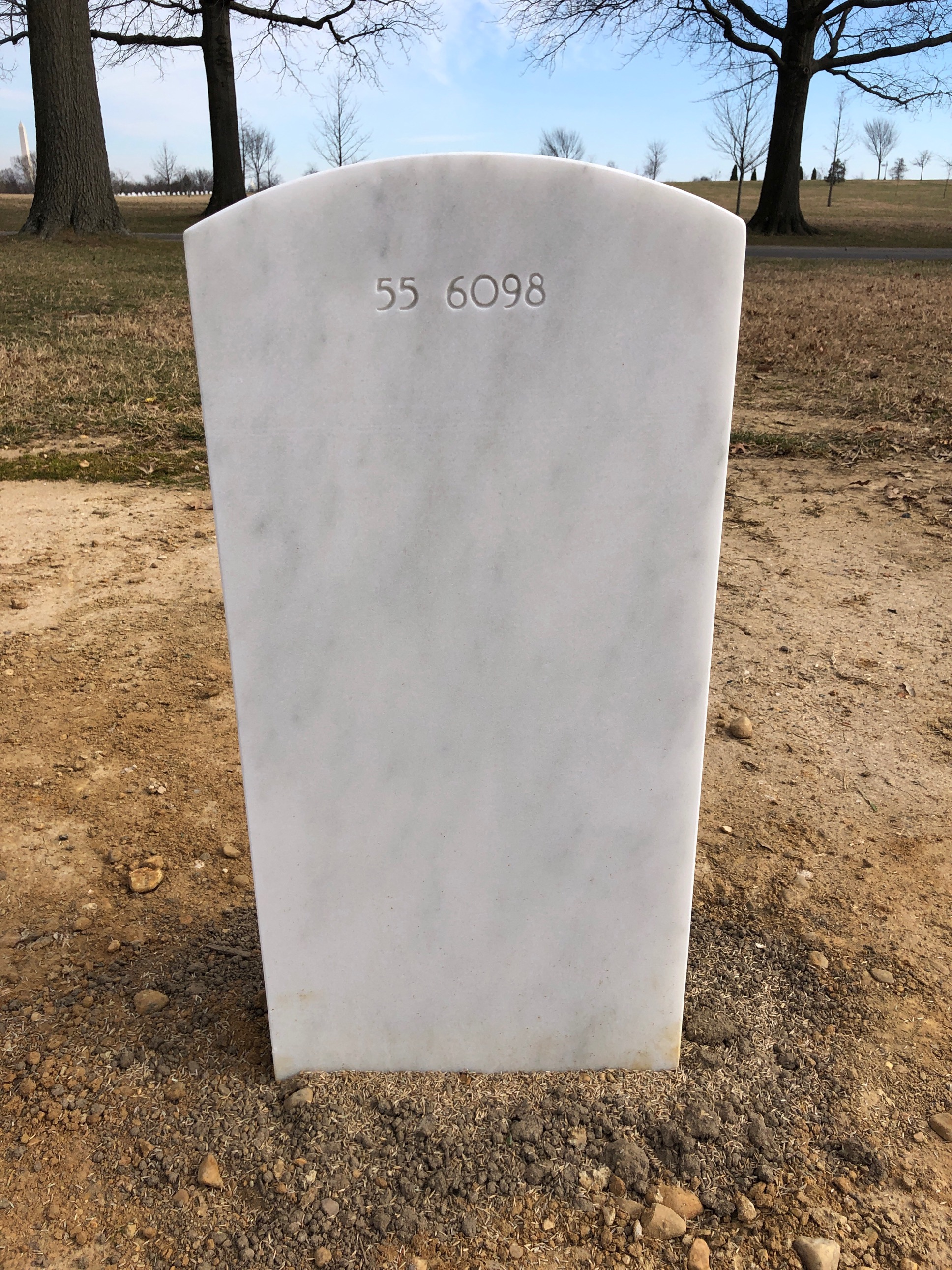 Back of headstone — Charles Anderson